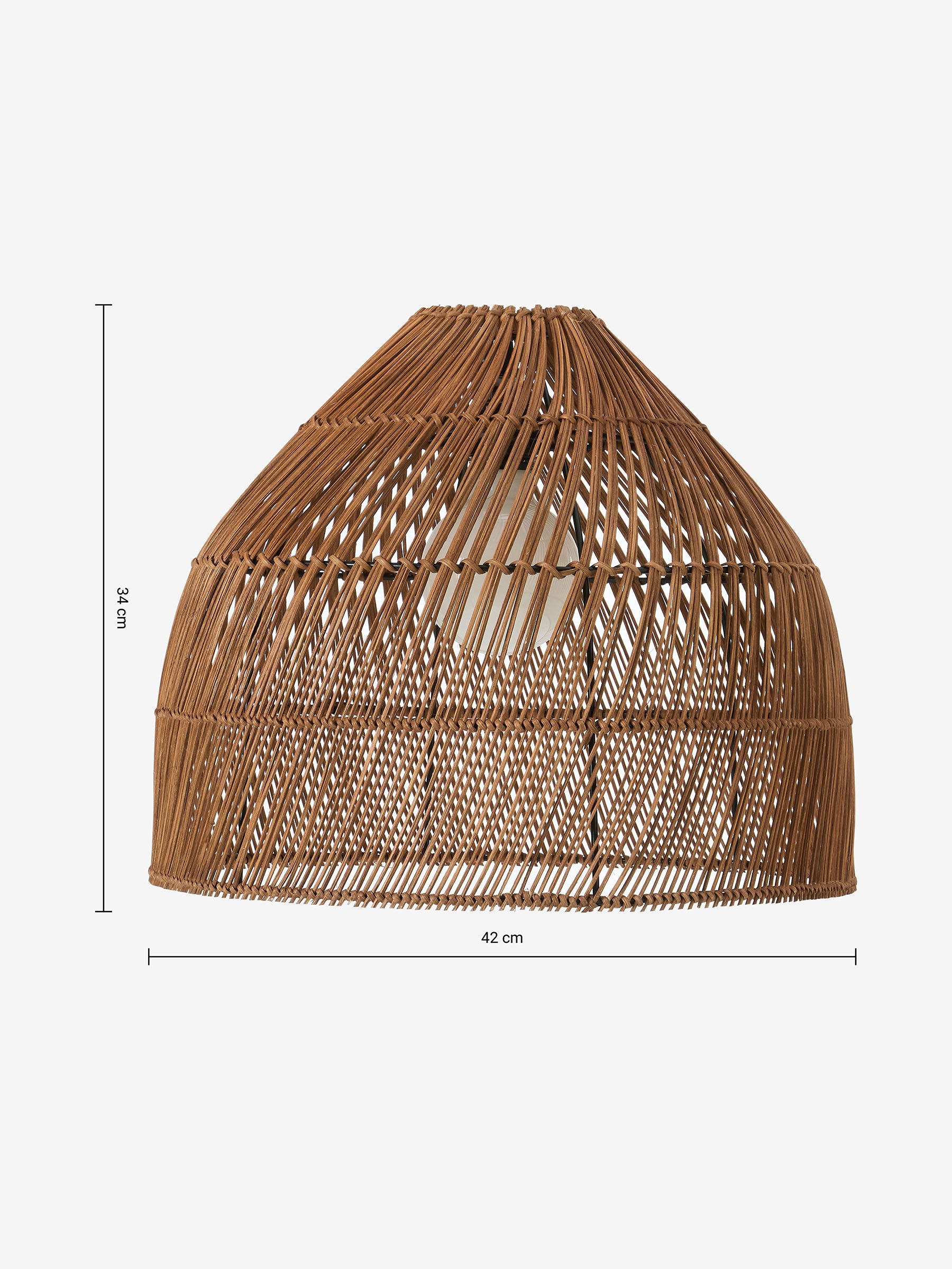 Java Small Small Lamp Shade in Dark Rattan - Image 3 of 3