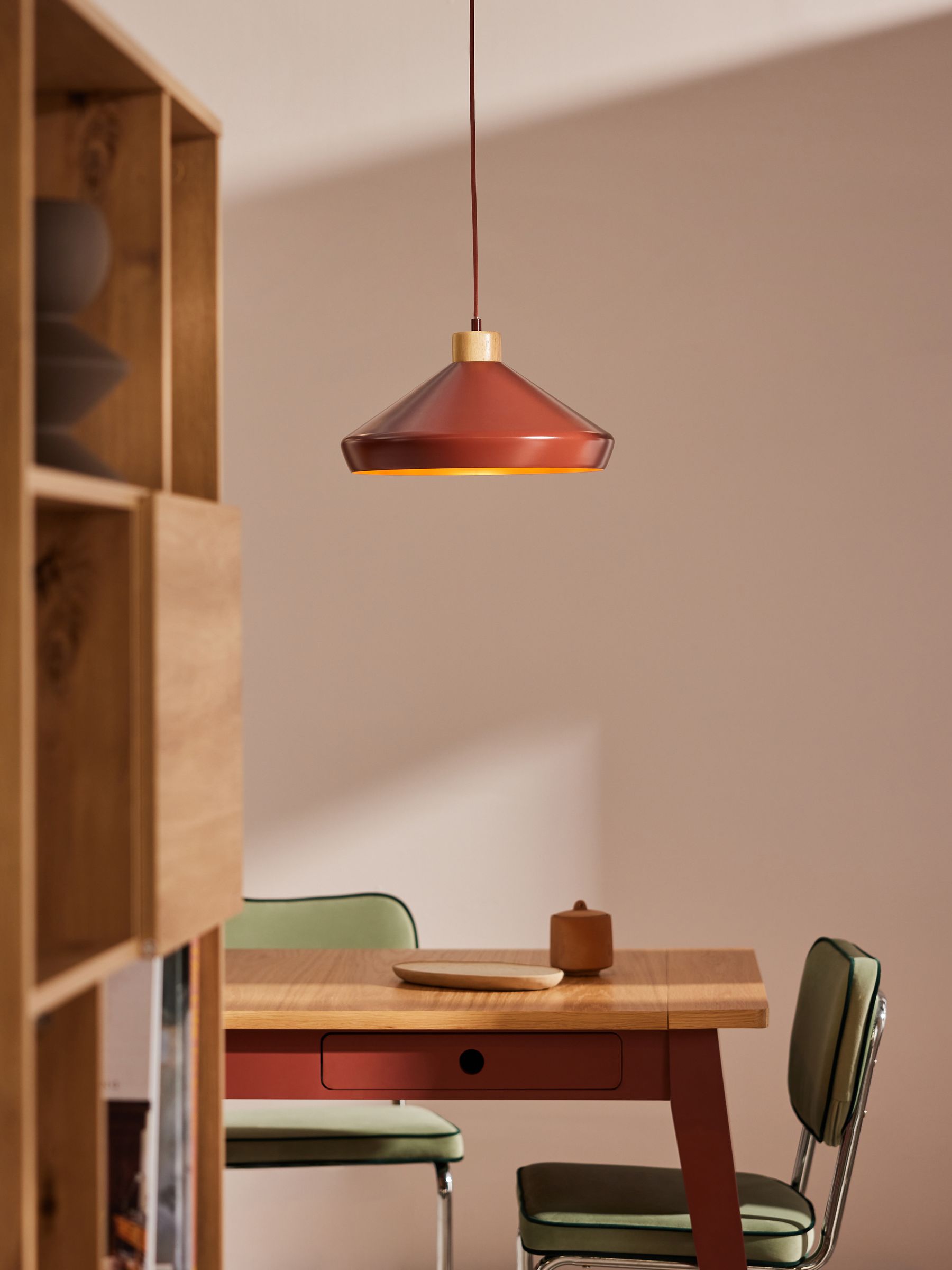 Albert Pendant Ceiling Light in Terracotta Made