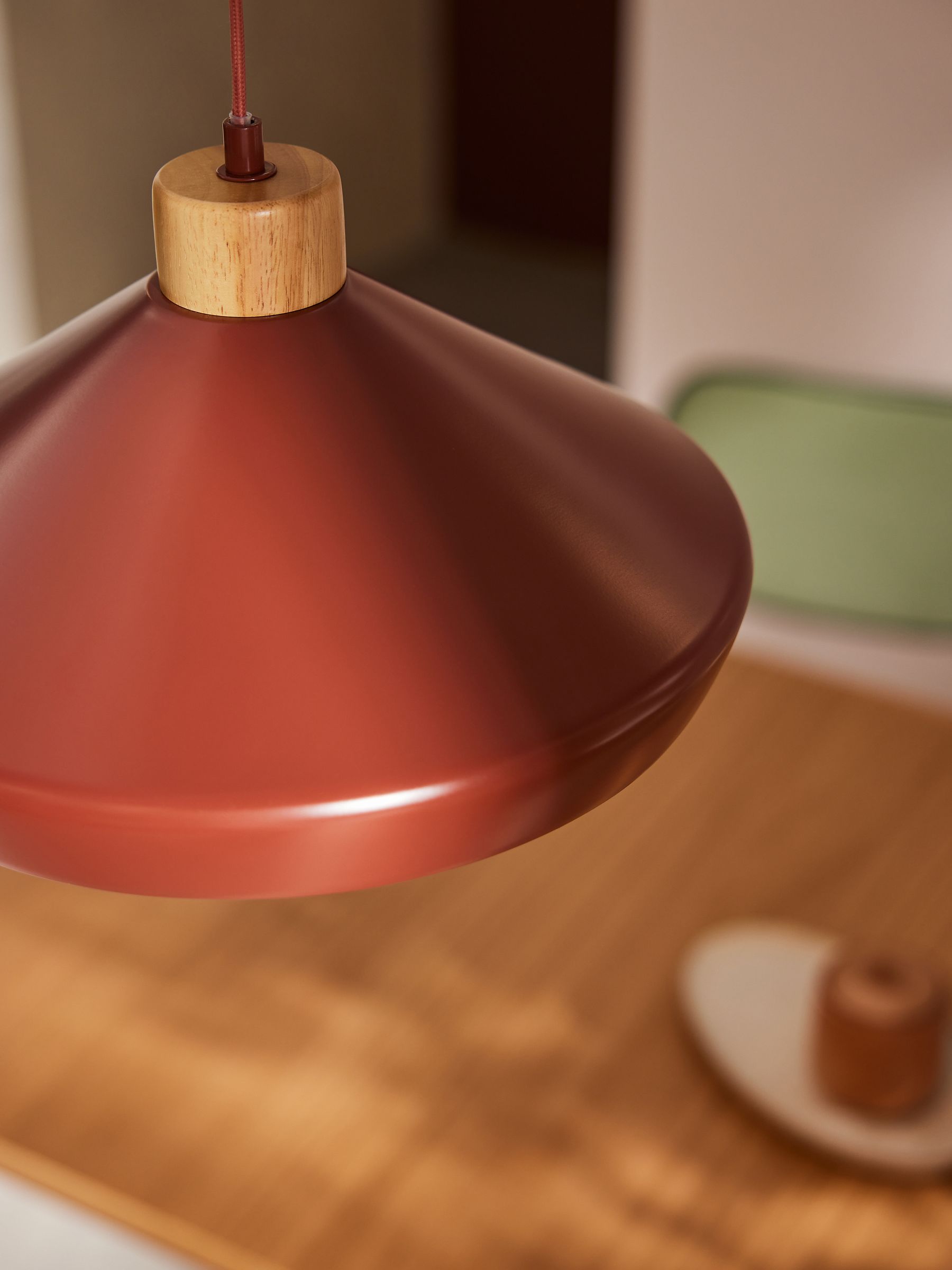 Albert Pendant Ceiling Light in Terracotta - Image 3 of 3