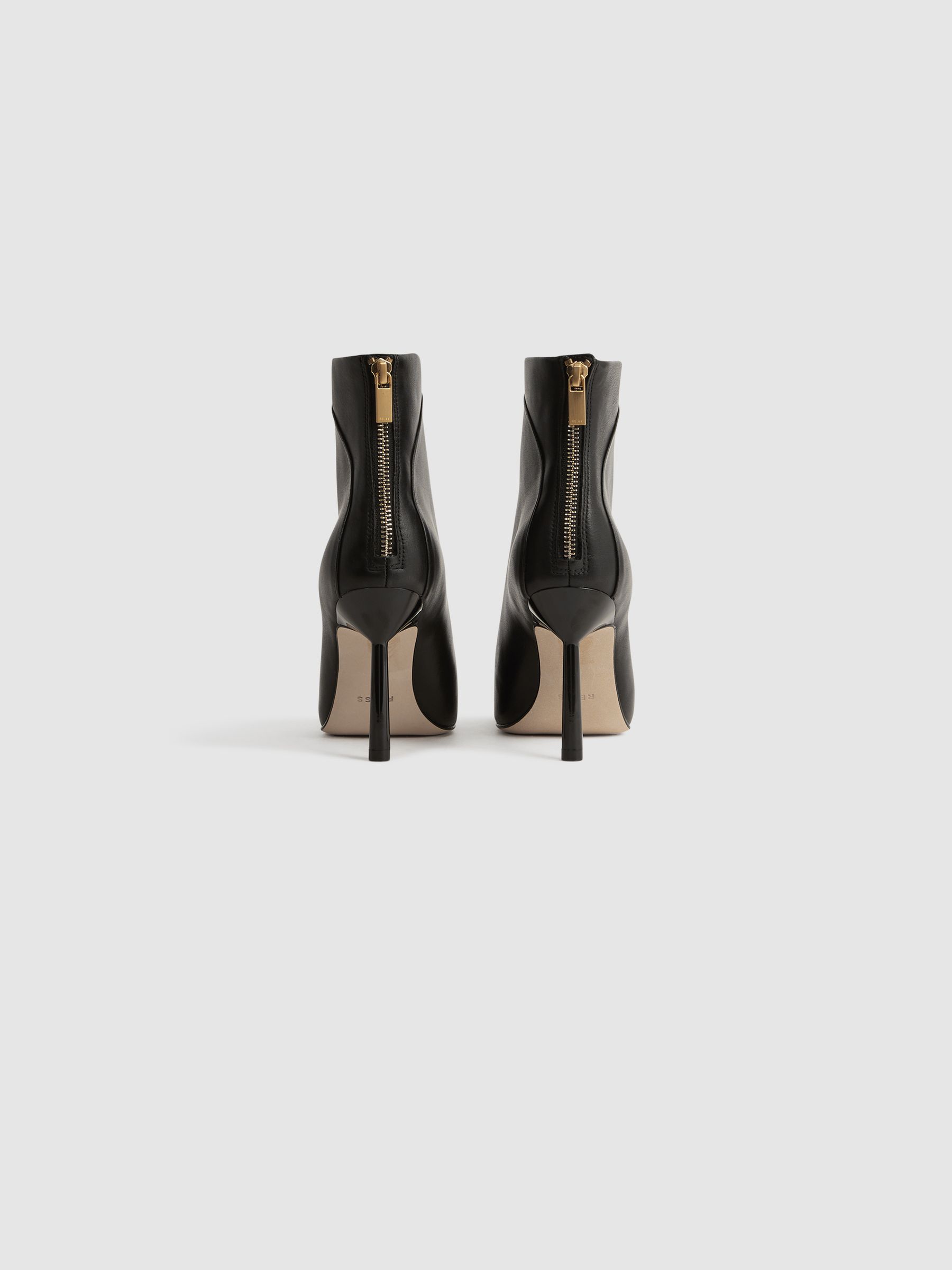Signature Leather Ankle Boots in Black - Image 4 of 5
