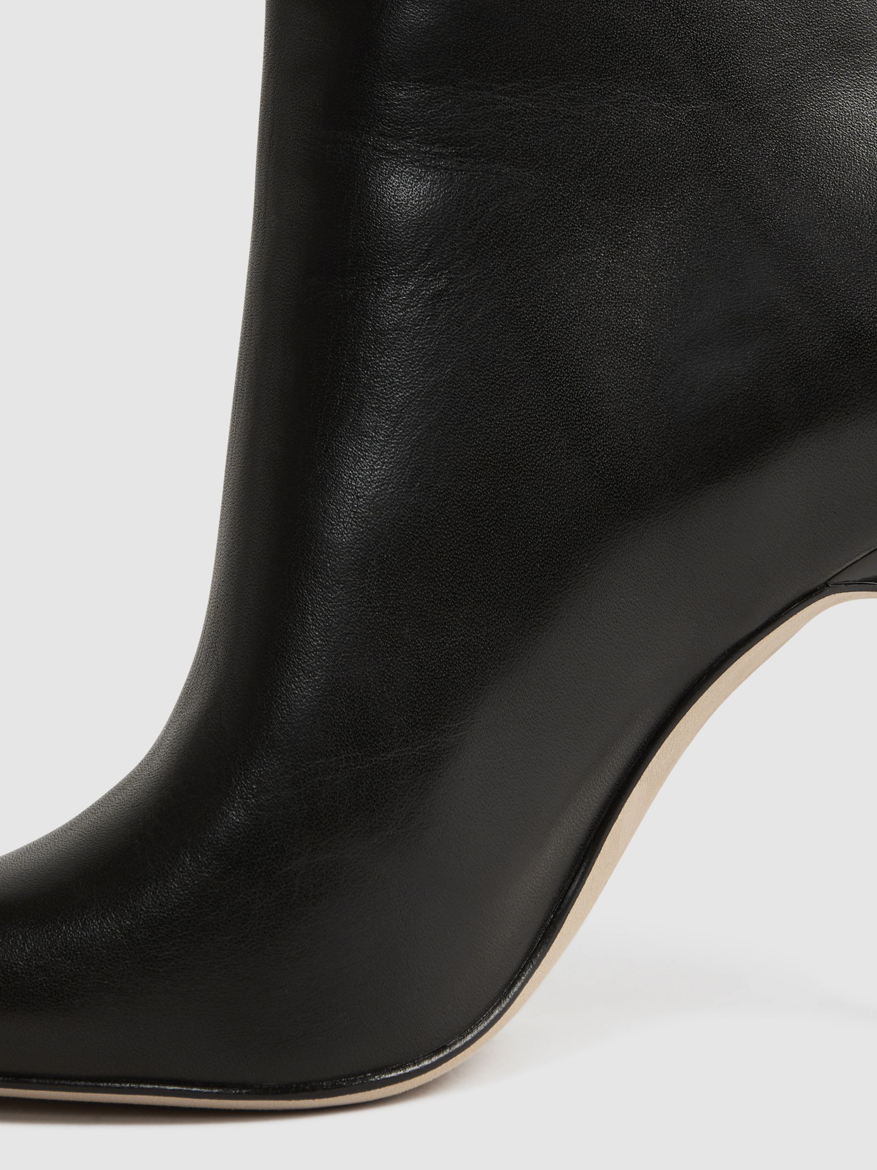Signature Leather Ankle Boots in Black - Image 5 of 5