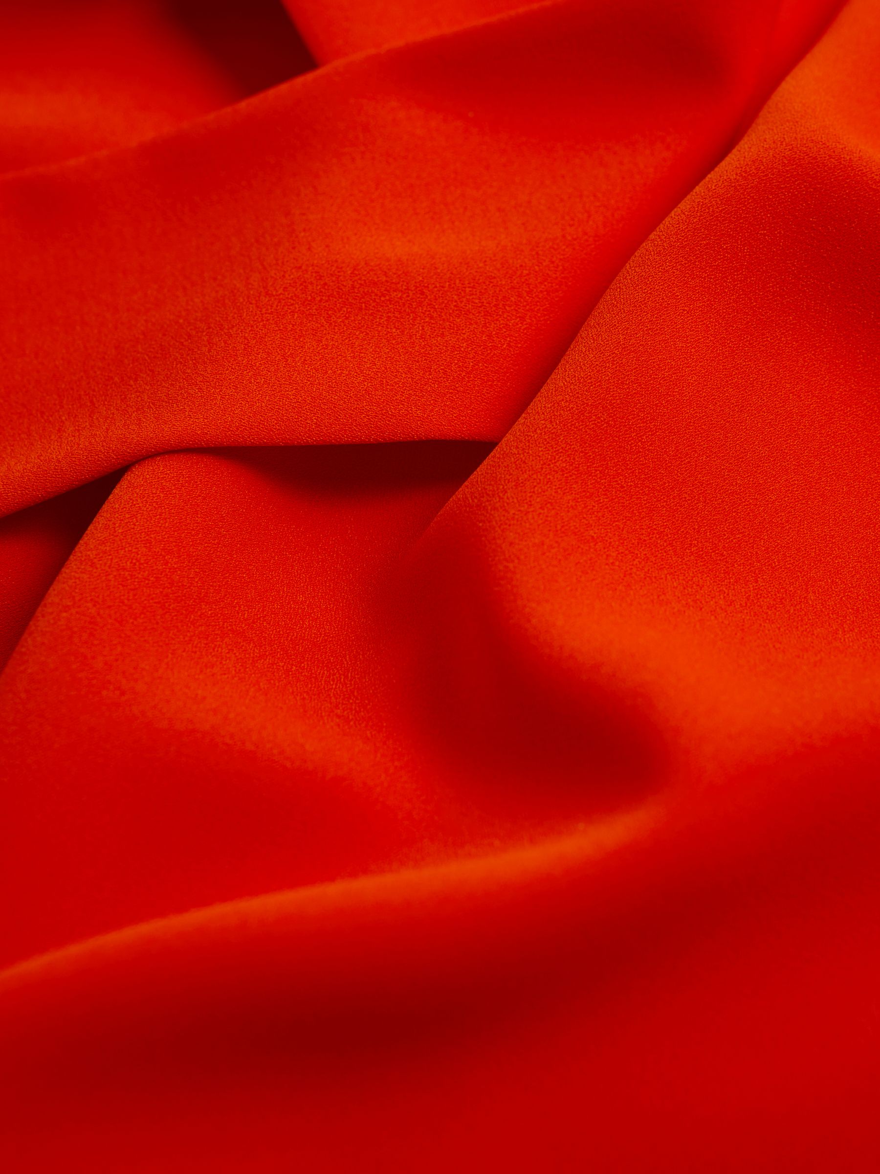 Florere Tie Neck Blouse in Bright Orange - Image 5 of 5