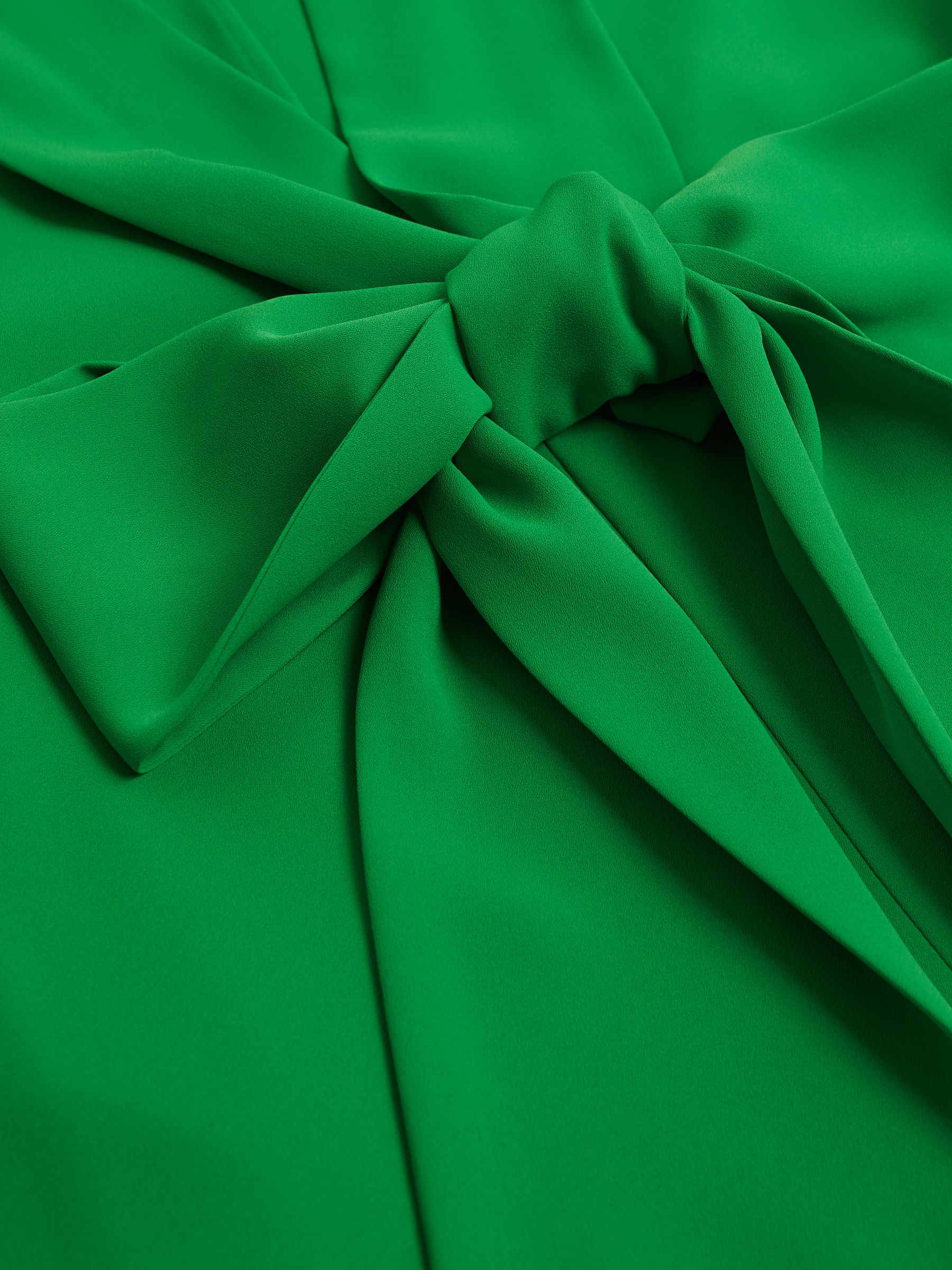 Florere Tie Neck Midi Dress in Bright Green - Image 5 of 5