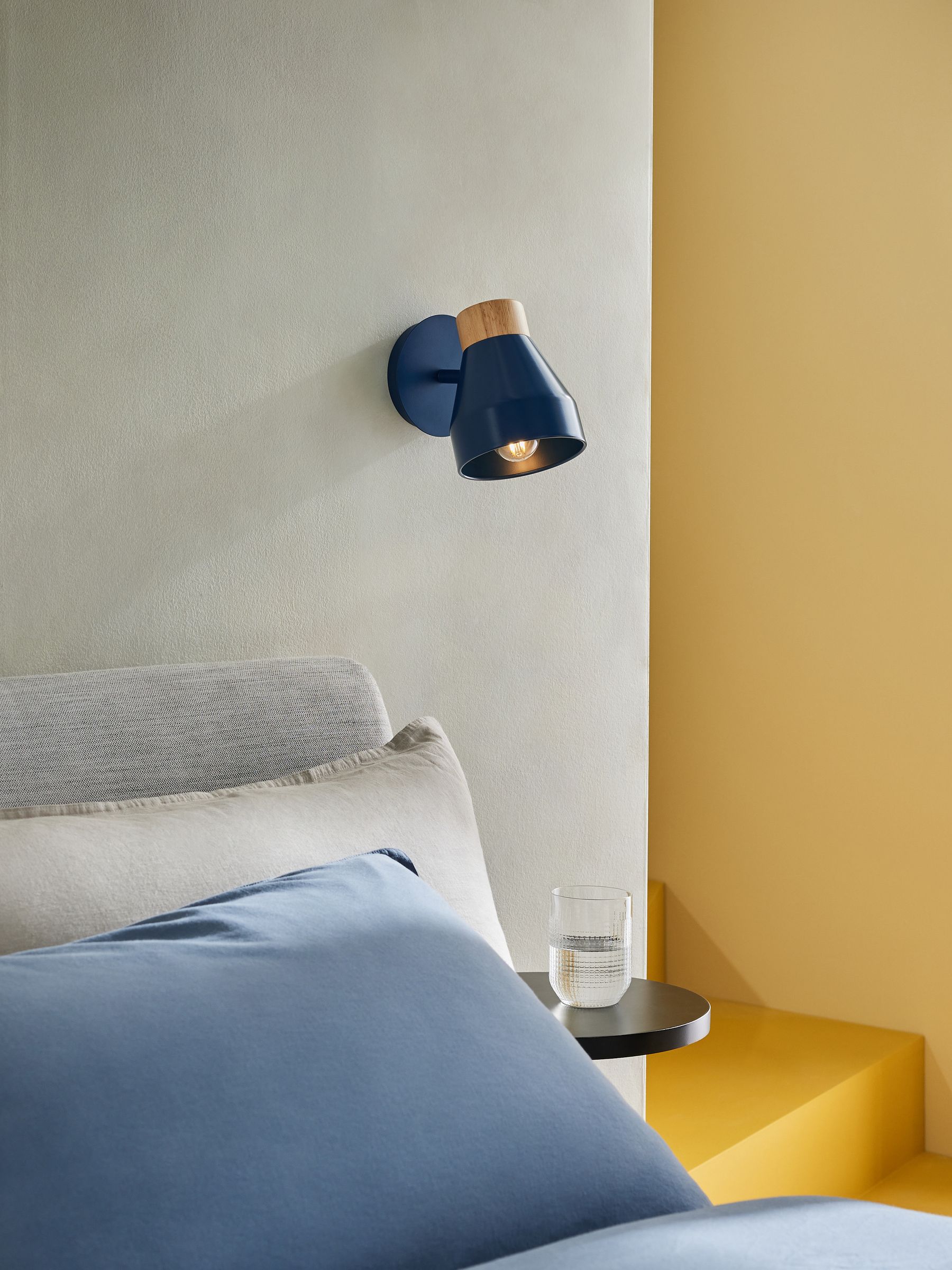Albert Wall Spotlight in Navy - Image 1 of 3