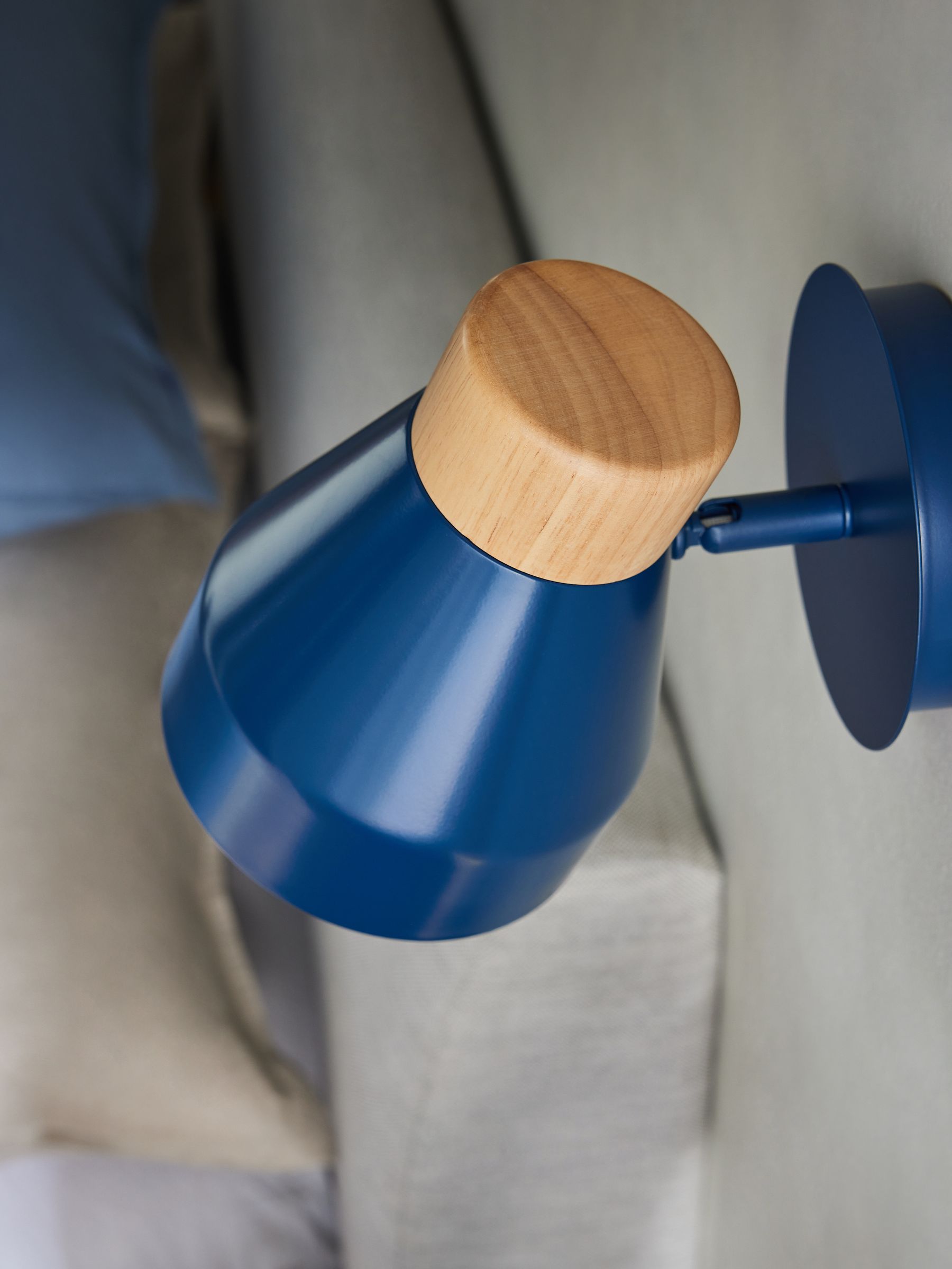 Albert Wall Spotlight in Navy - Image 2 of 3