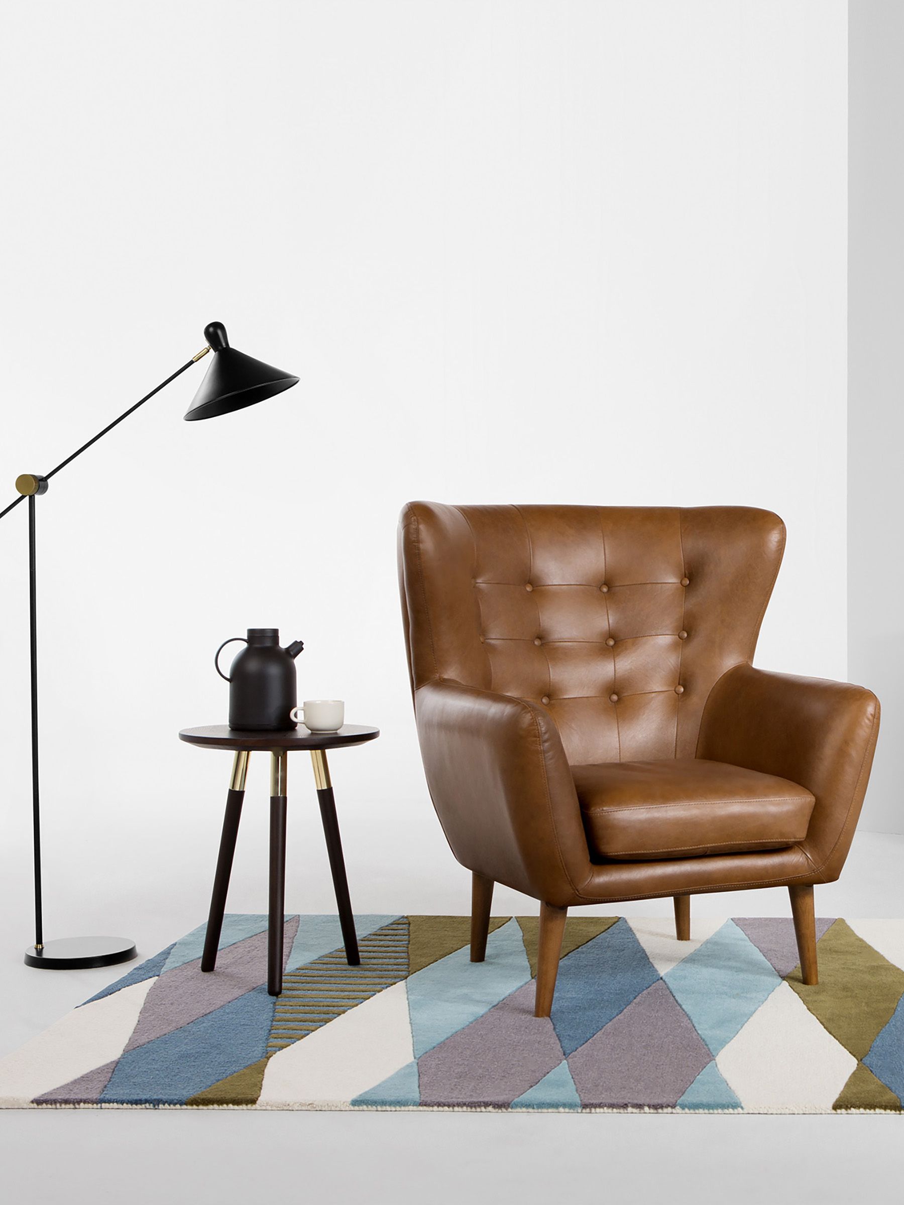 Ogilvy Task Floor Lamp in Black/Gold - Image 1 of 4