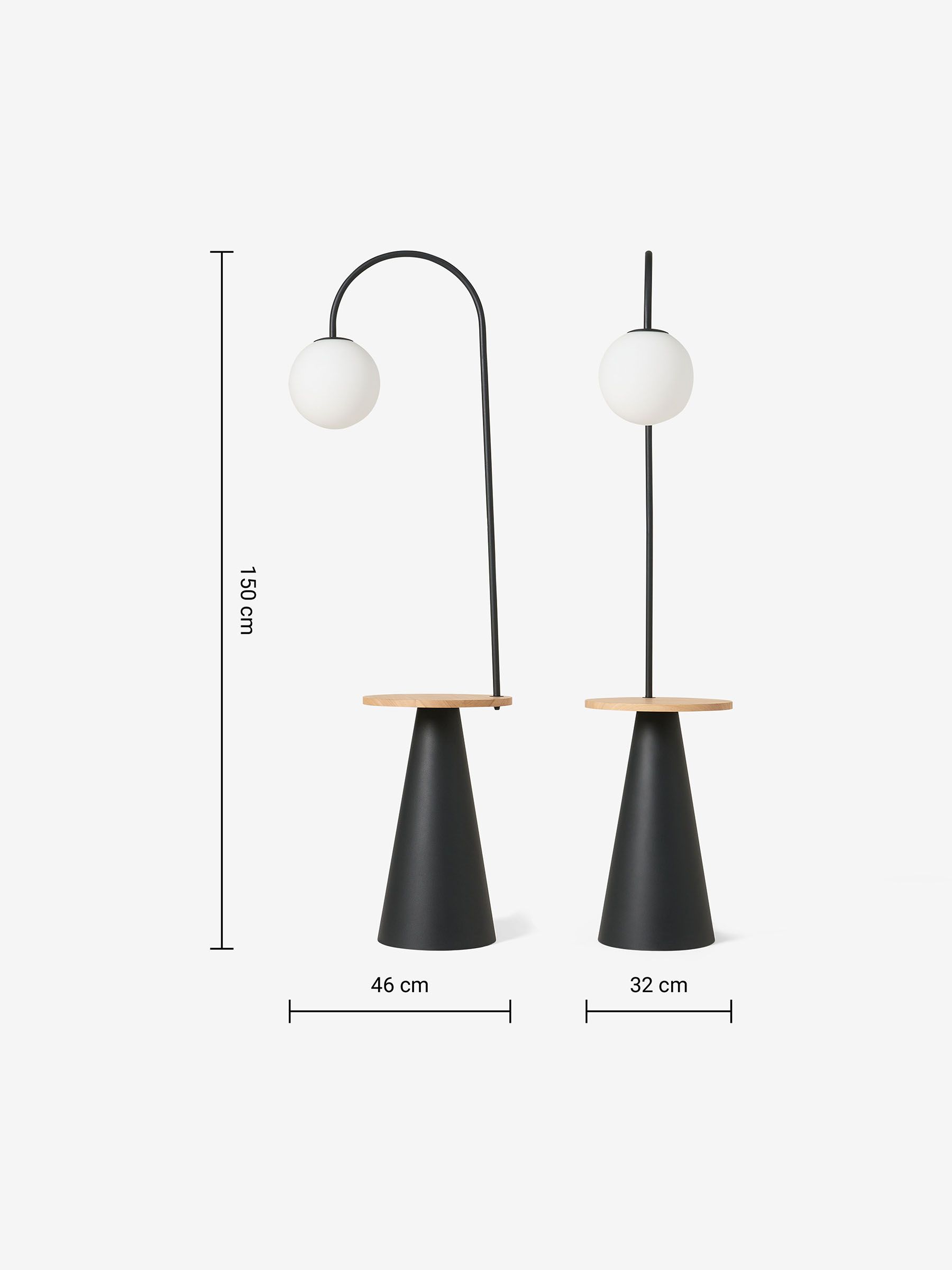 Vars Floor Lamp in Black - Image 3 of 3