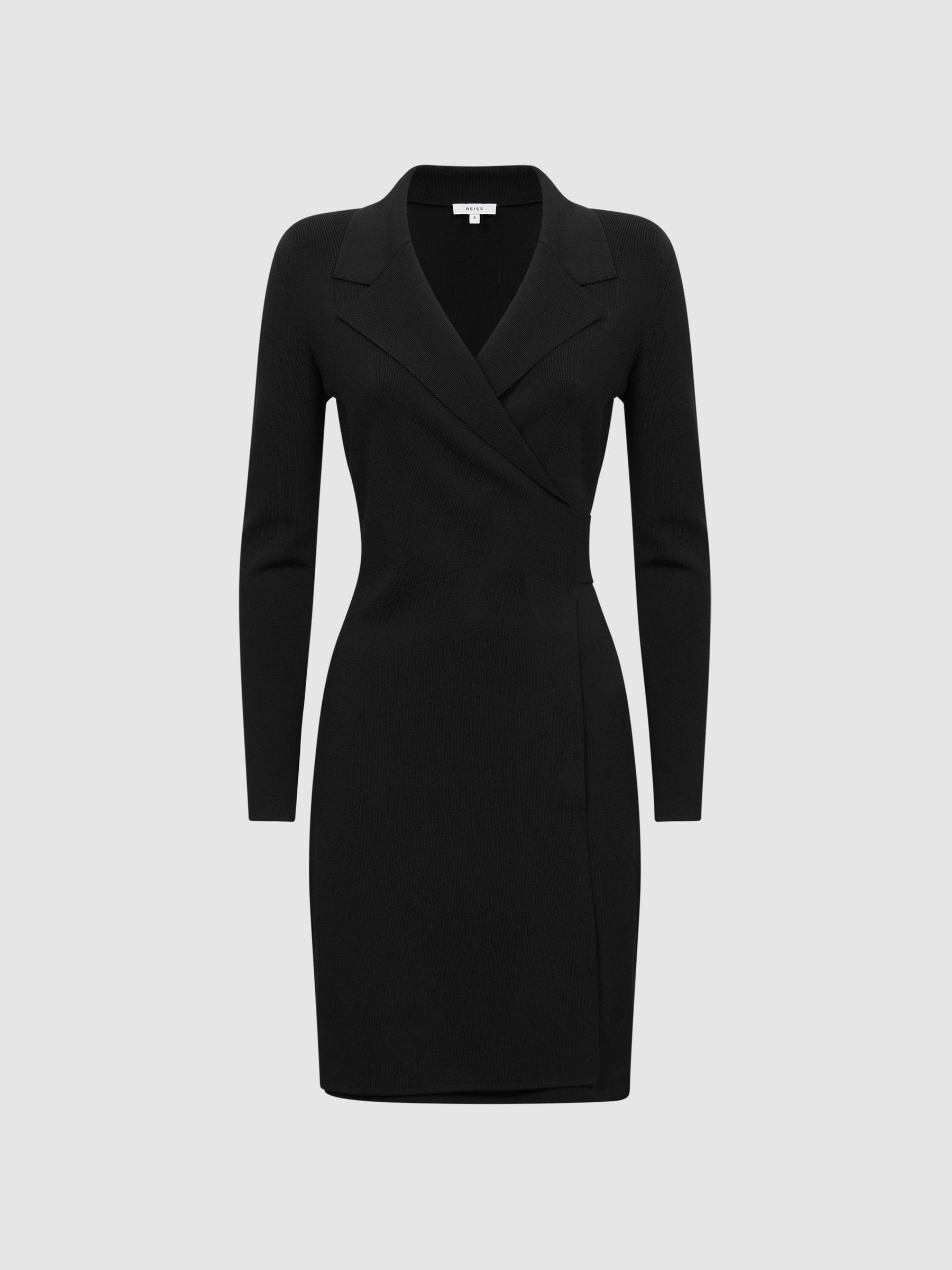 Double Breasted Mini Dress in Black - Image 2 of 5