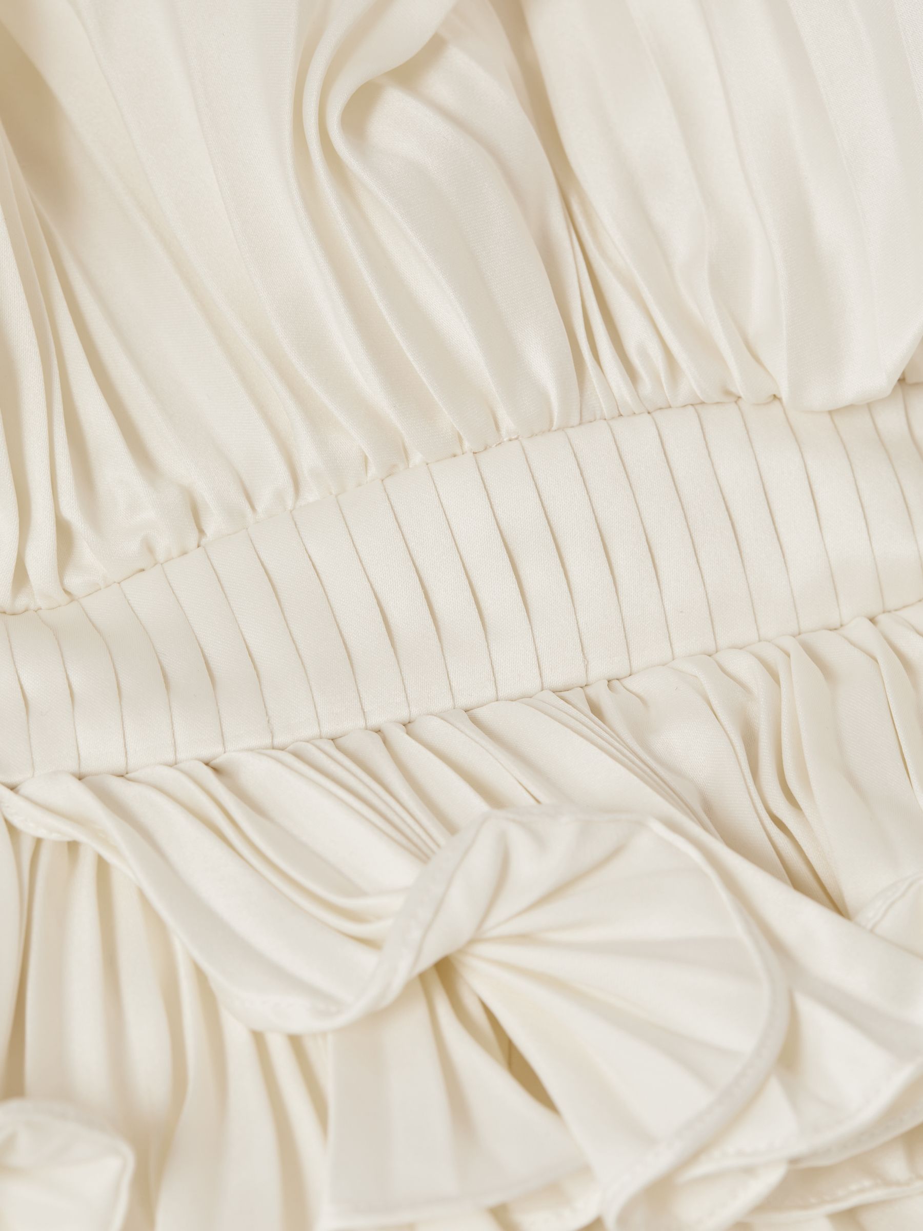 Amur Strapless Ruffle Mini Dress in Ivory - Image 5 of 5