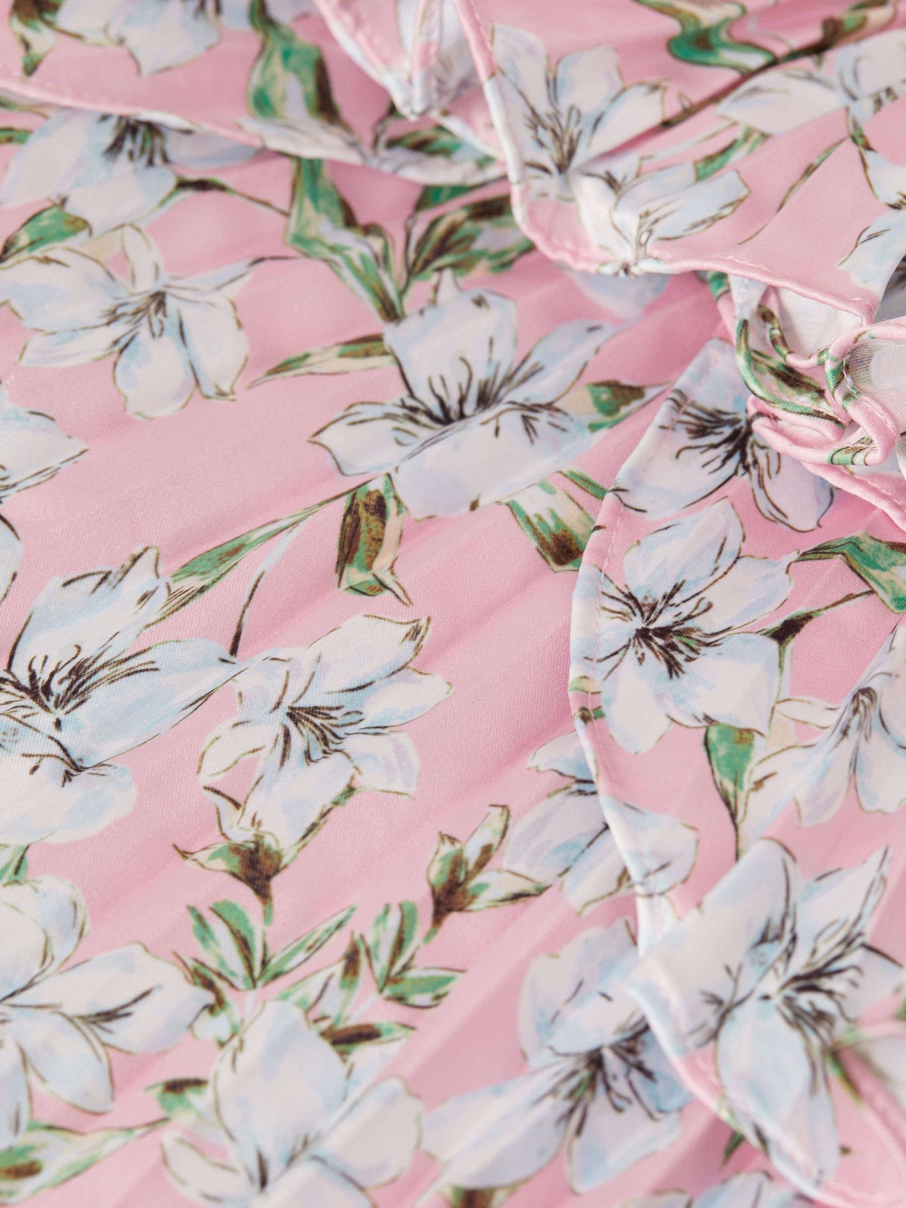 Amur Strapless Ruffle Mini Dress in Rosewater Posey - Image 5 of 5