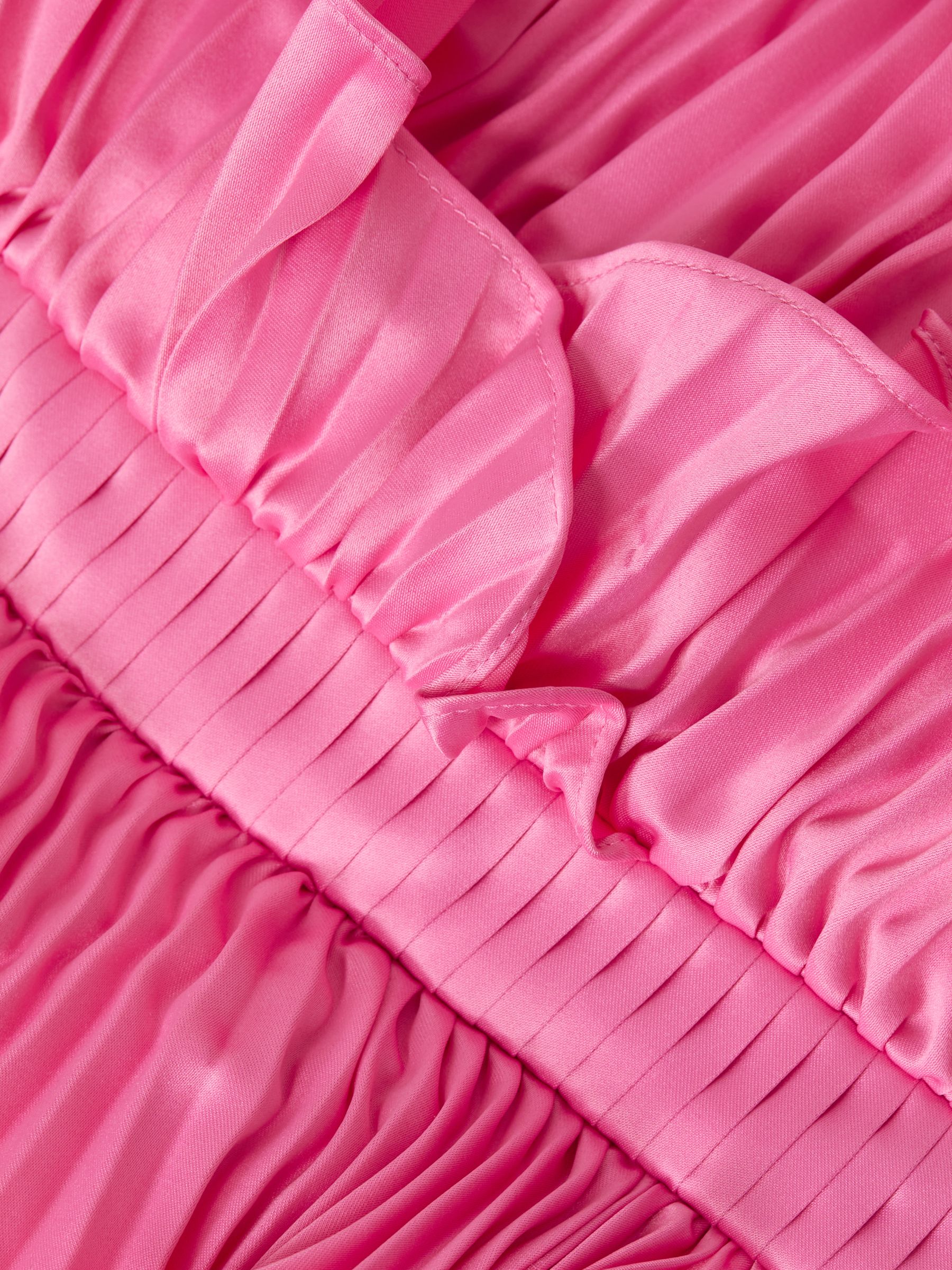 Amur Strapless Ruffle Mini Dress in Watermelon - Image 6 of 6