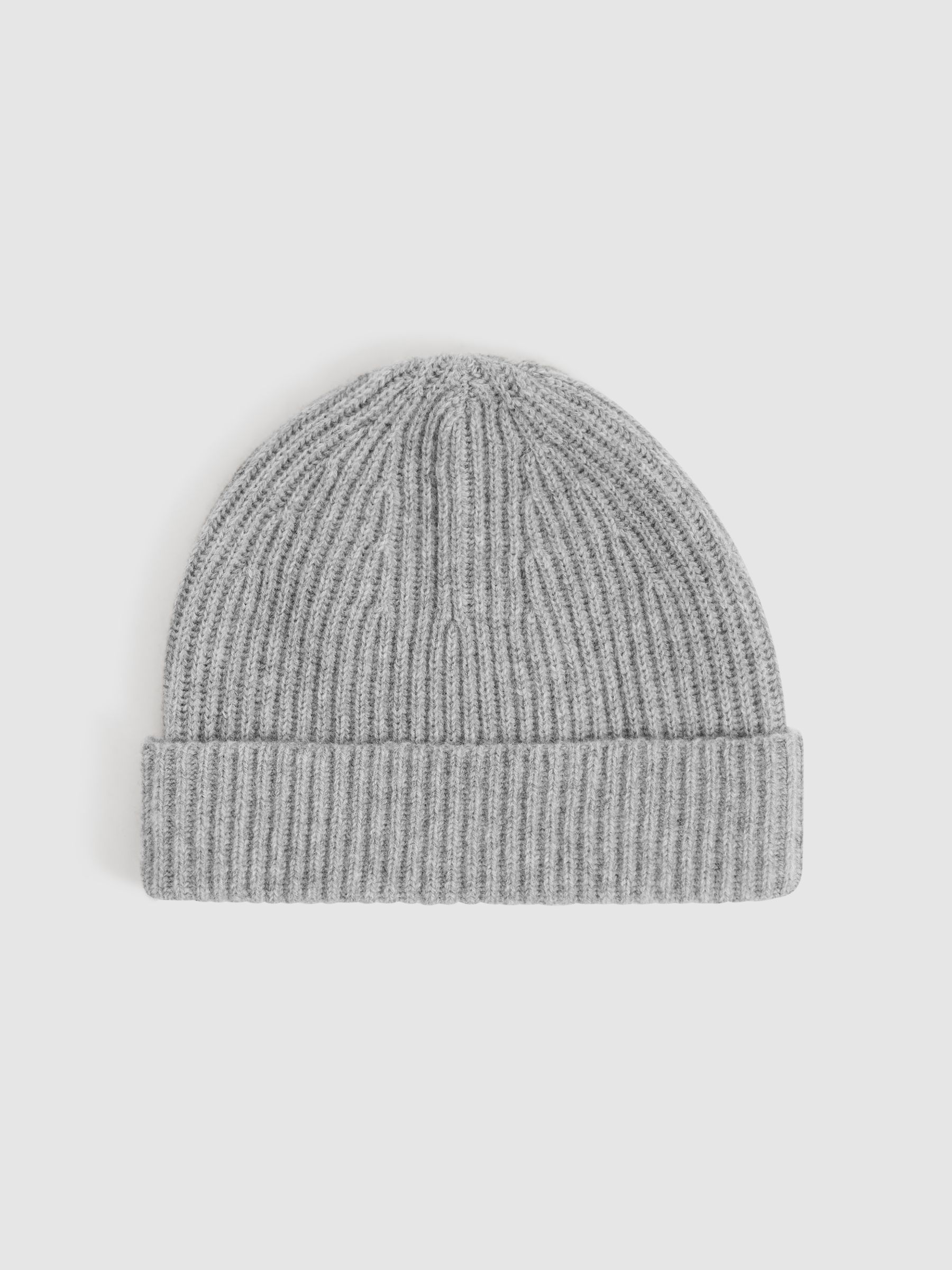 Atelier Ribbed-Cashmere Beanie in Soft Grey - Image 3 of 4