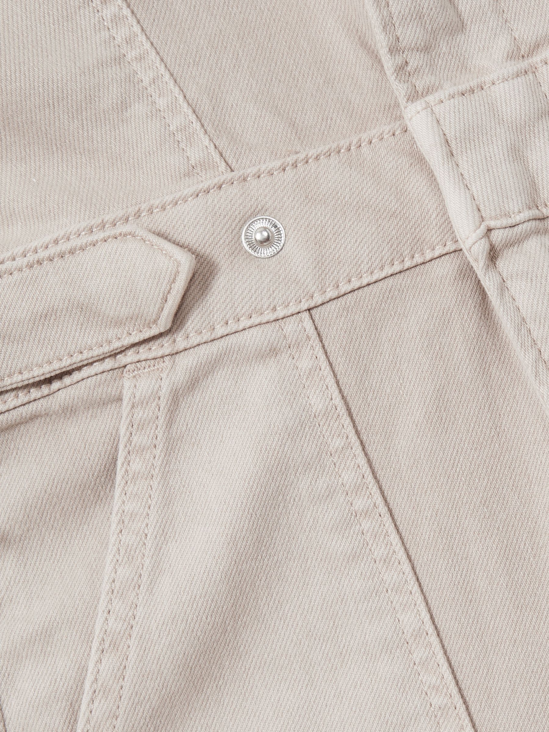 Good American Twill Utility Bootcut Jumpsuit in Sand - Image 6 of 6