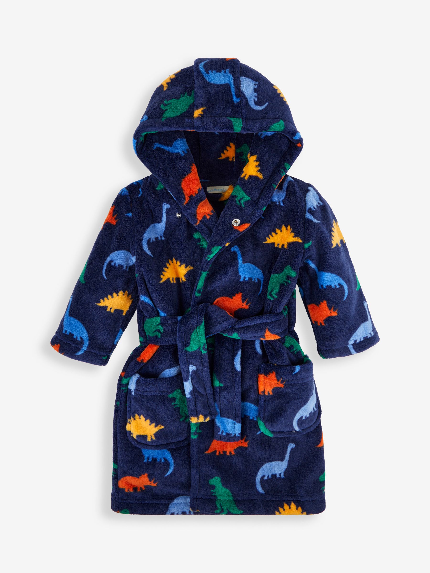 Navy Dinosaur Print Dressing Gown - Image 3 of 5