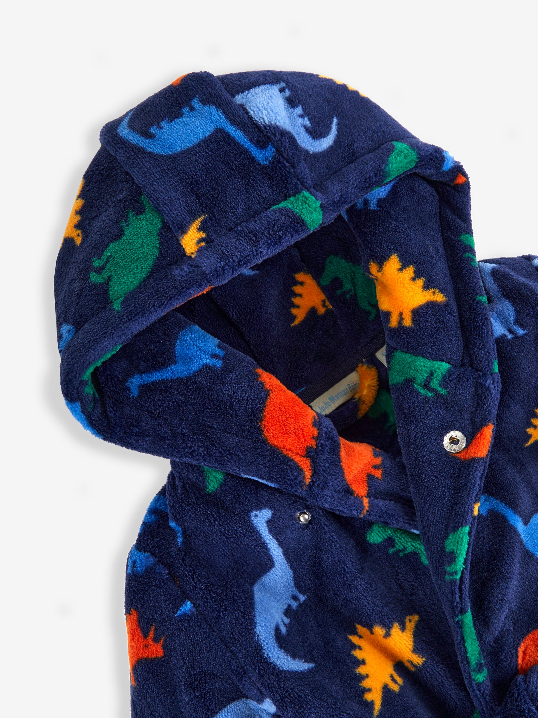 Navy Dinosaur Print Dressing Gown - Image 4 of 5
