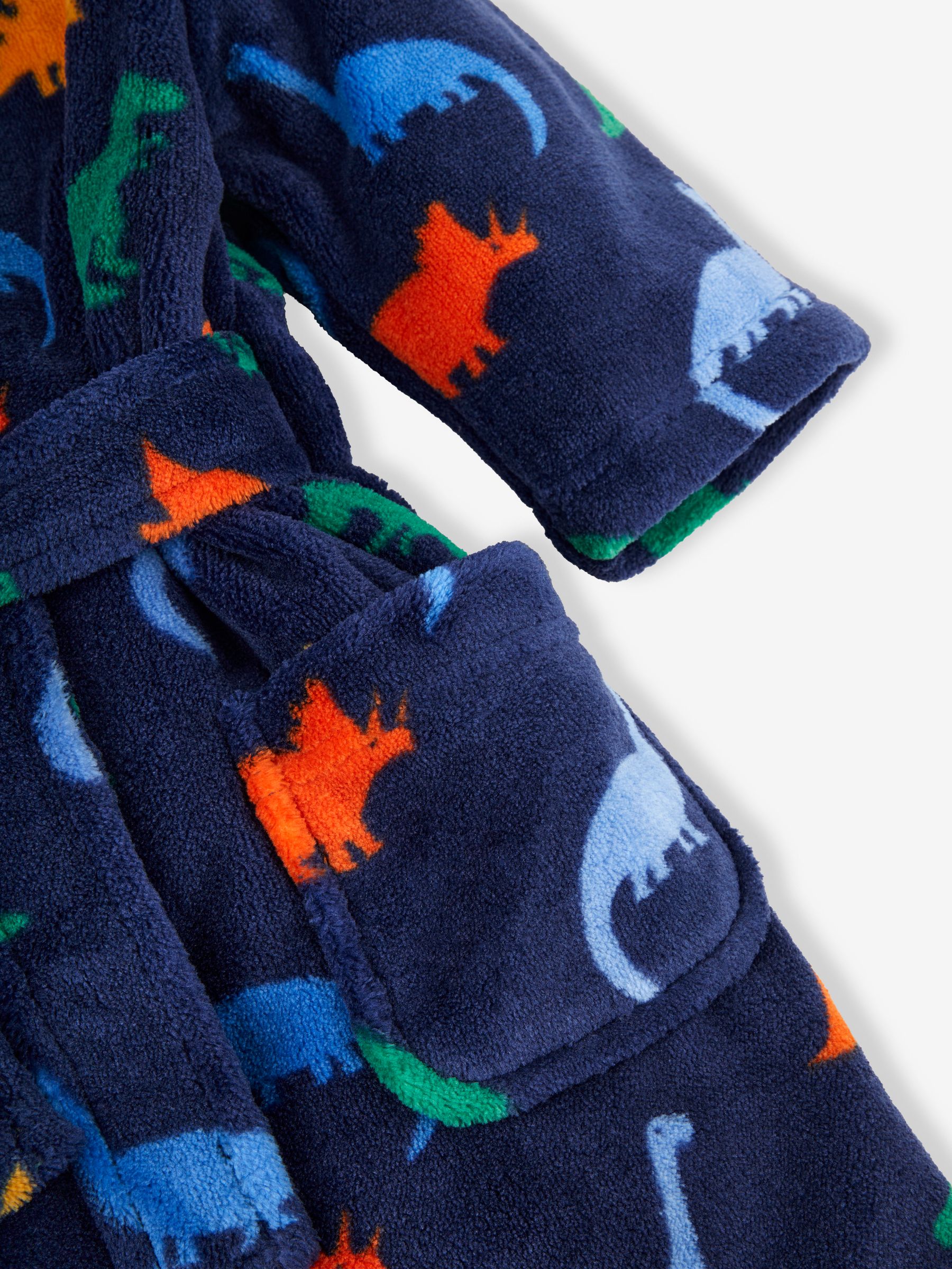 Navy Dinosaur Print Dressing Gown - Image 5 of 5