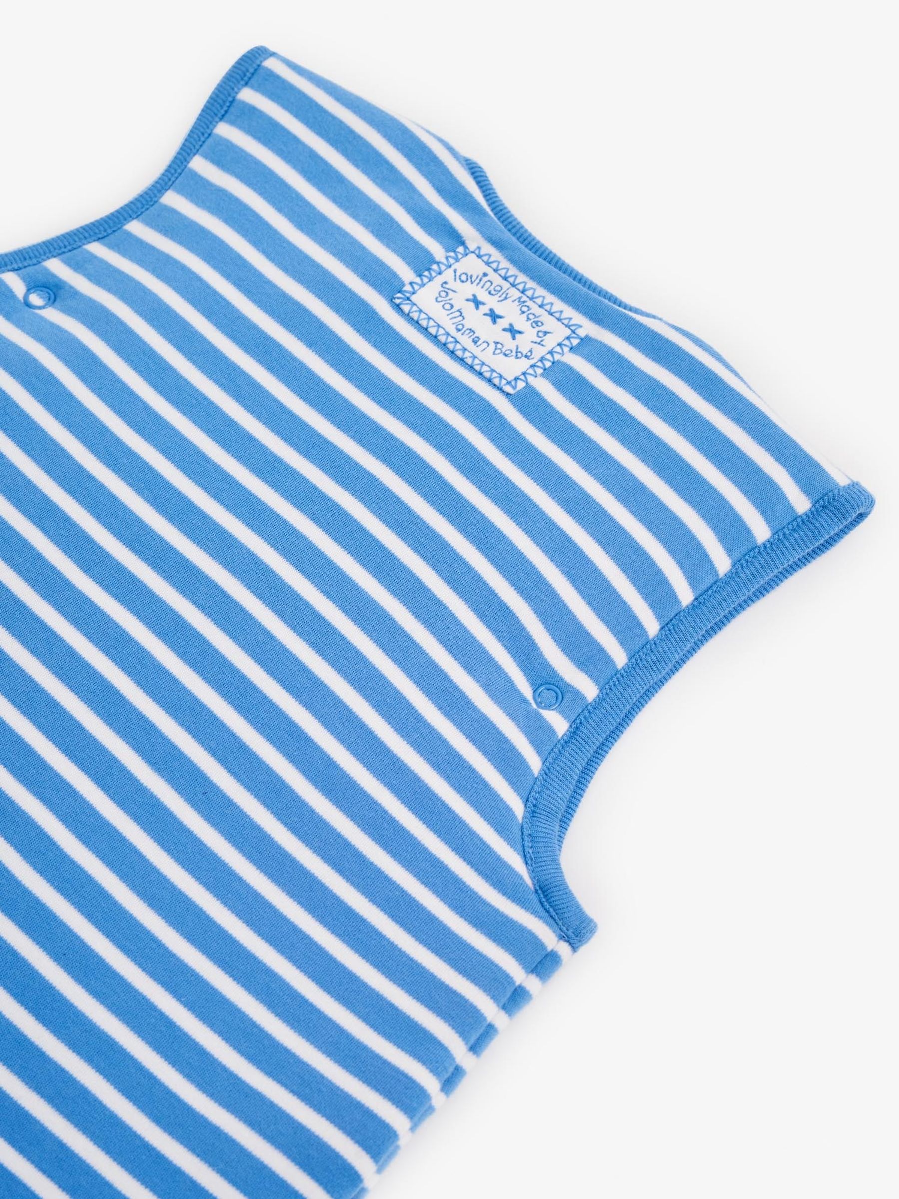 Blue Stripe Dino Appliqué 2.5 Tog Baby Sleeping Bag - Image 3 of 3