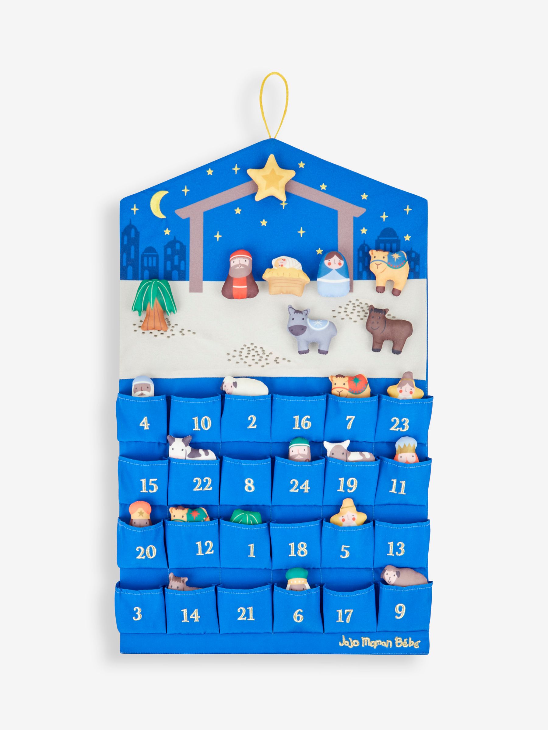 Nativity Fabric Advent Calendar Wall Hanging - Image 5 of 7