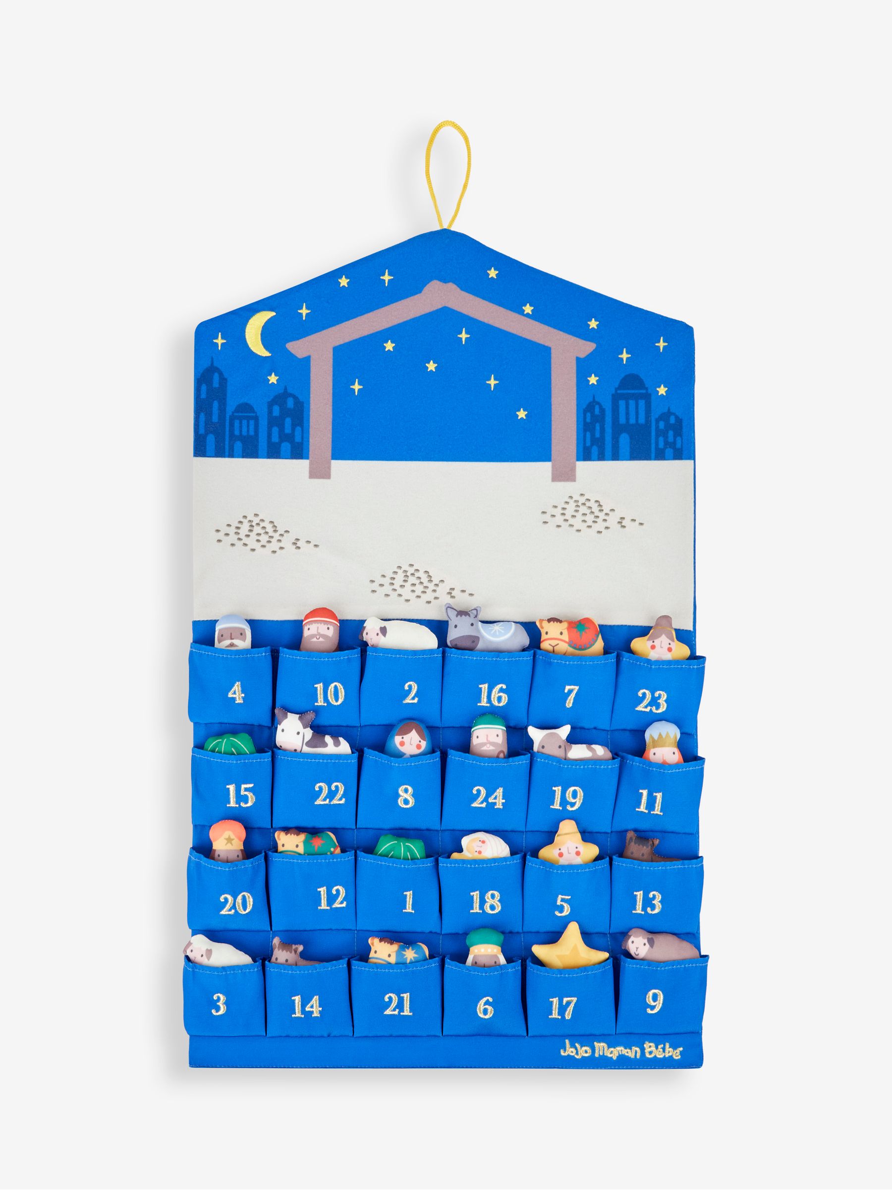 Nativity Fabric Advent Calendar Wall Hanging - Image 6 of 7