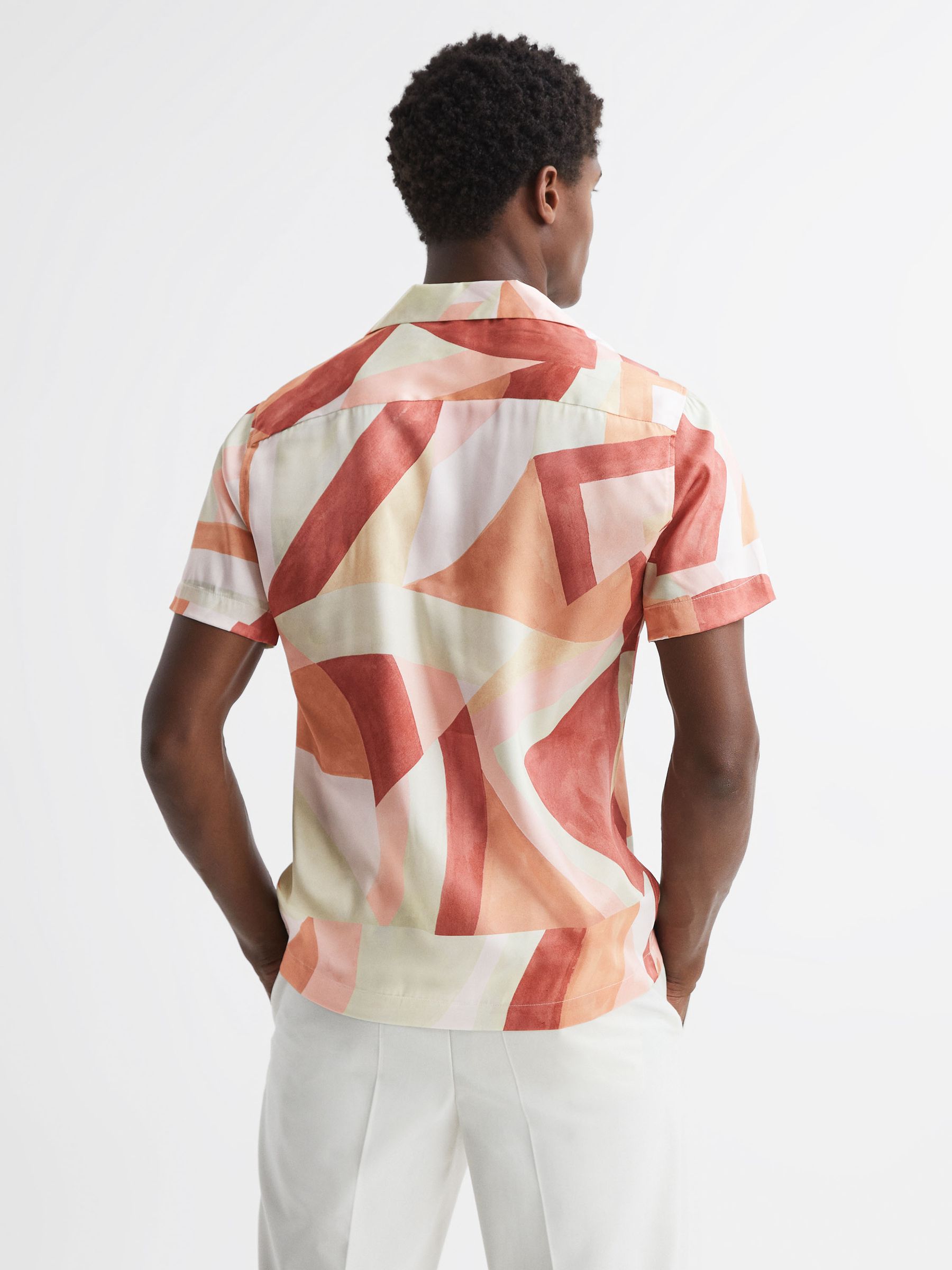 Abstract Button-Through Shirt in Multi - Image 4 of 4