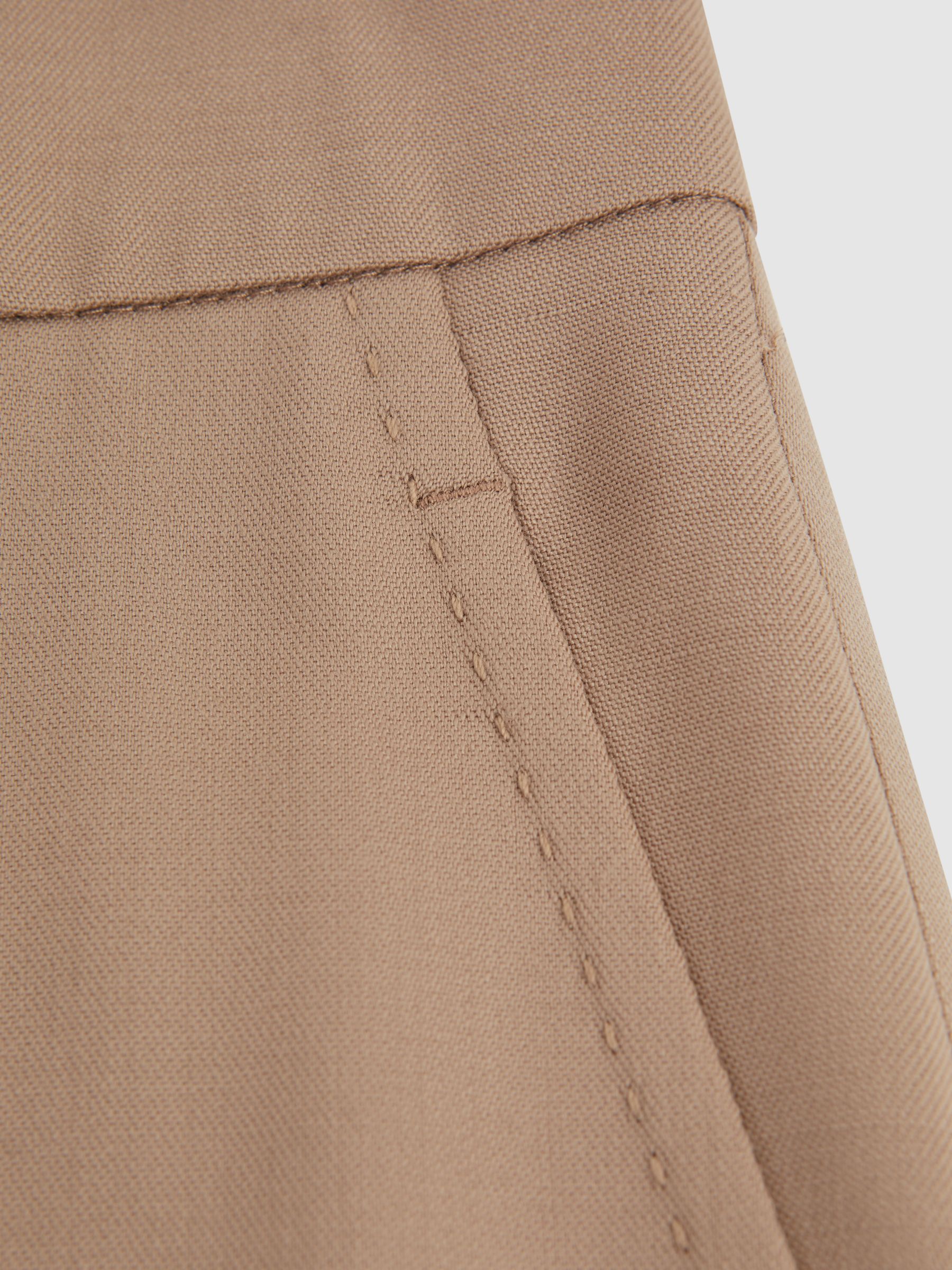 Atelier Wool Wide Leg Trousers in Camel - Image 5 of 5