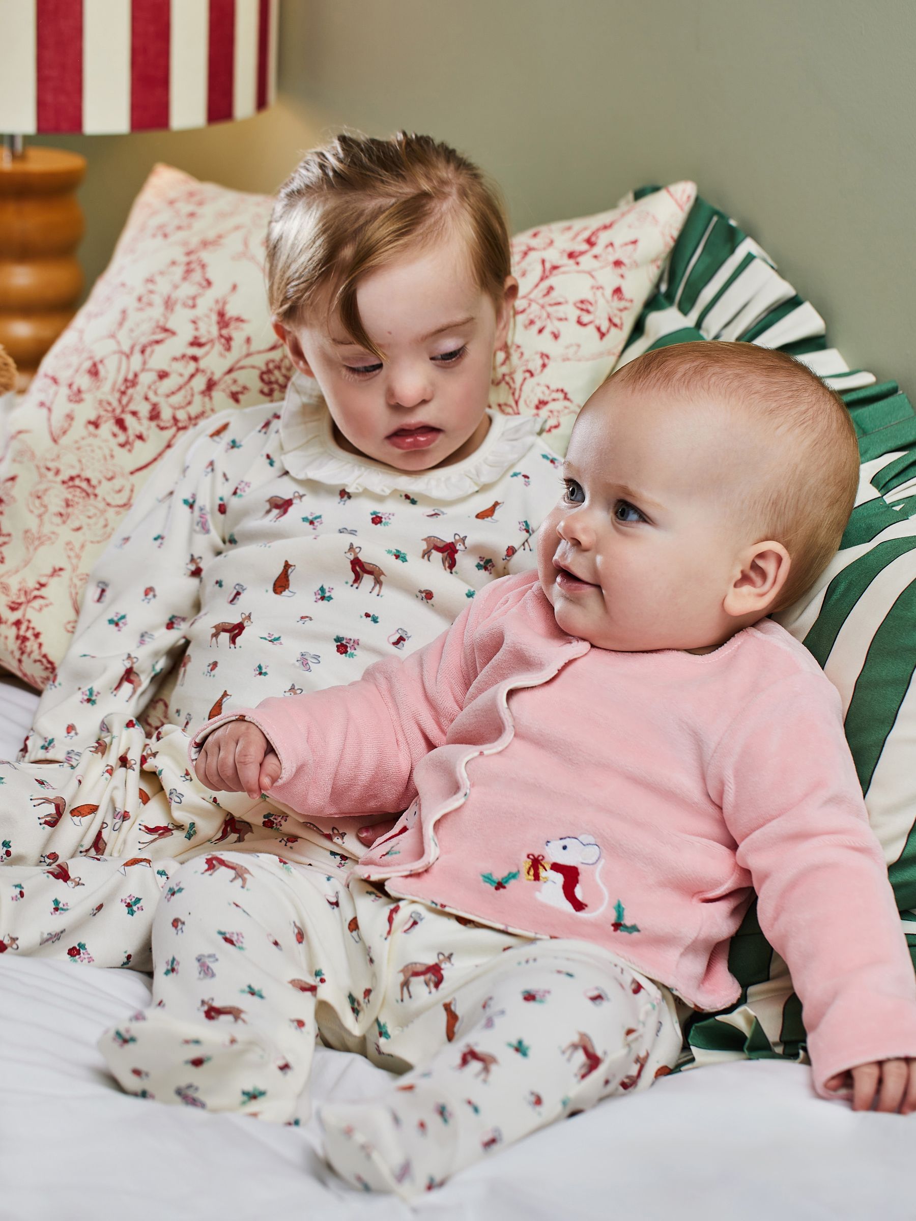 2-Piece Woodland Sleepsuit & Velour Jacket Set in Woodland - Image 2 of 8
