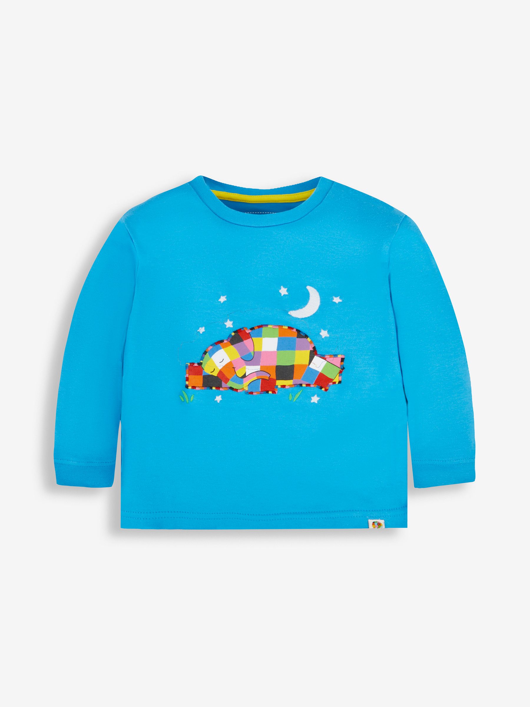 Blue Kids' Elmer Appliqué Jersey Pyjamas - Image 2 of 5