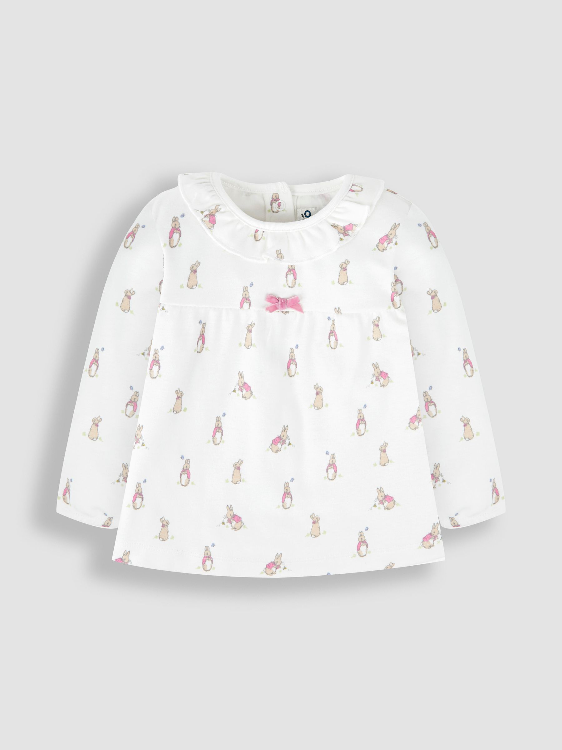 White Girls' Peter Rabbit Pretty Jersey Pyjamas - Image 3 of 3