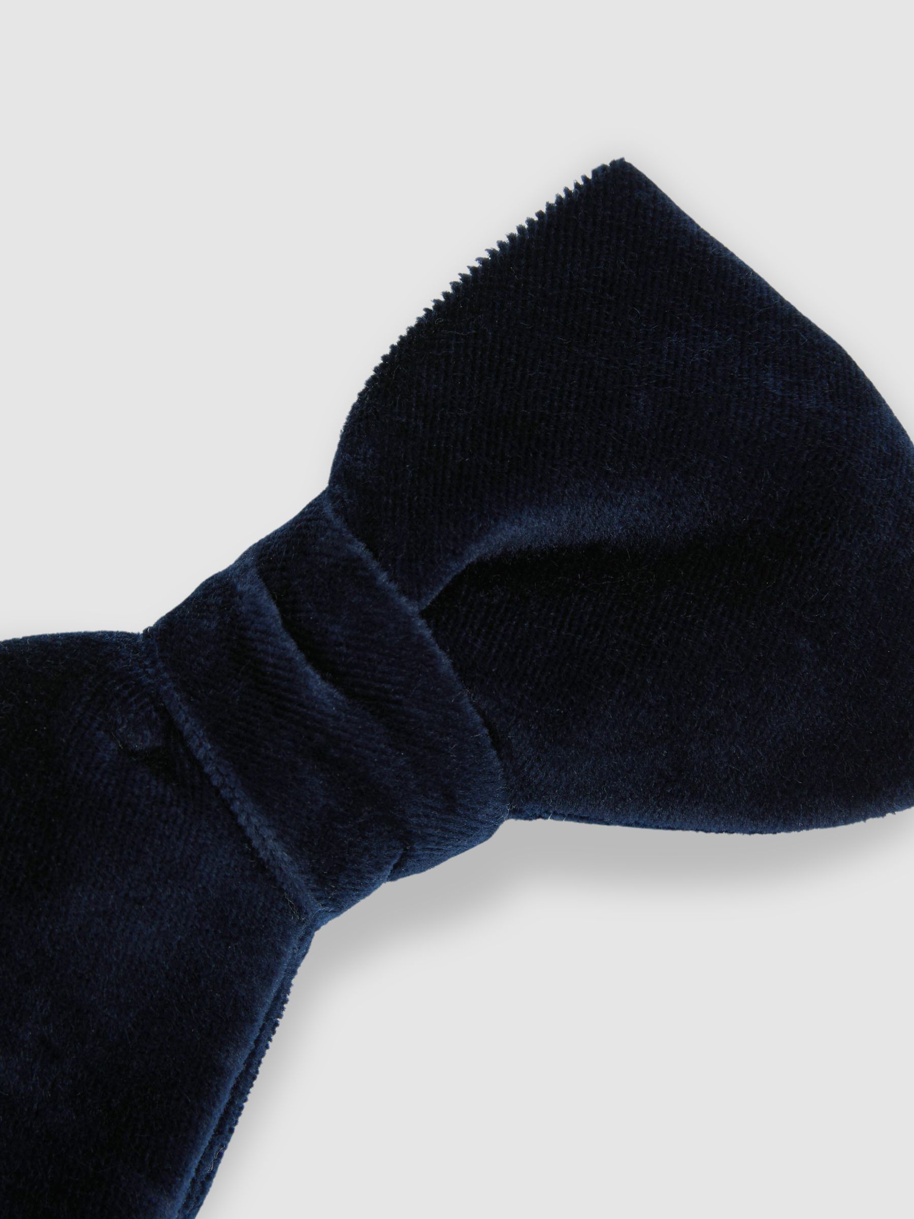 Velvet Bow Tie in Navy - Image 5 of 5