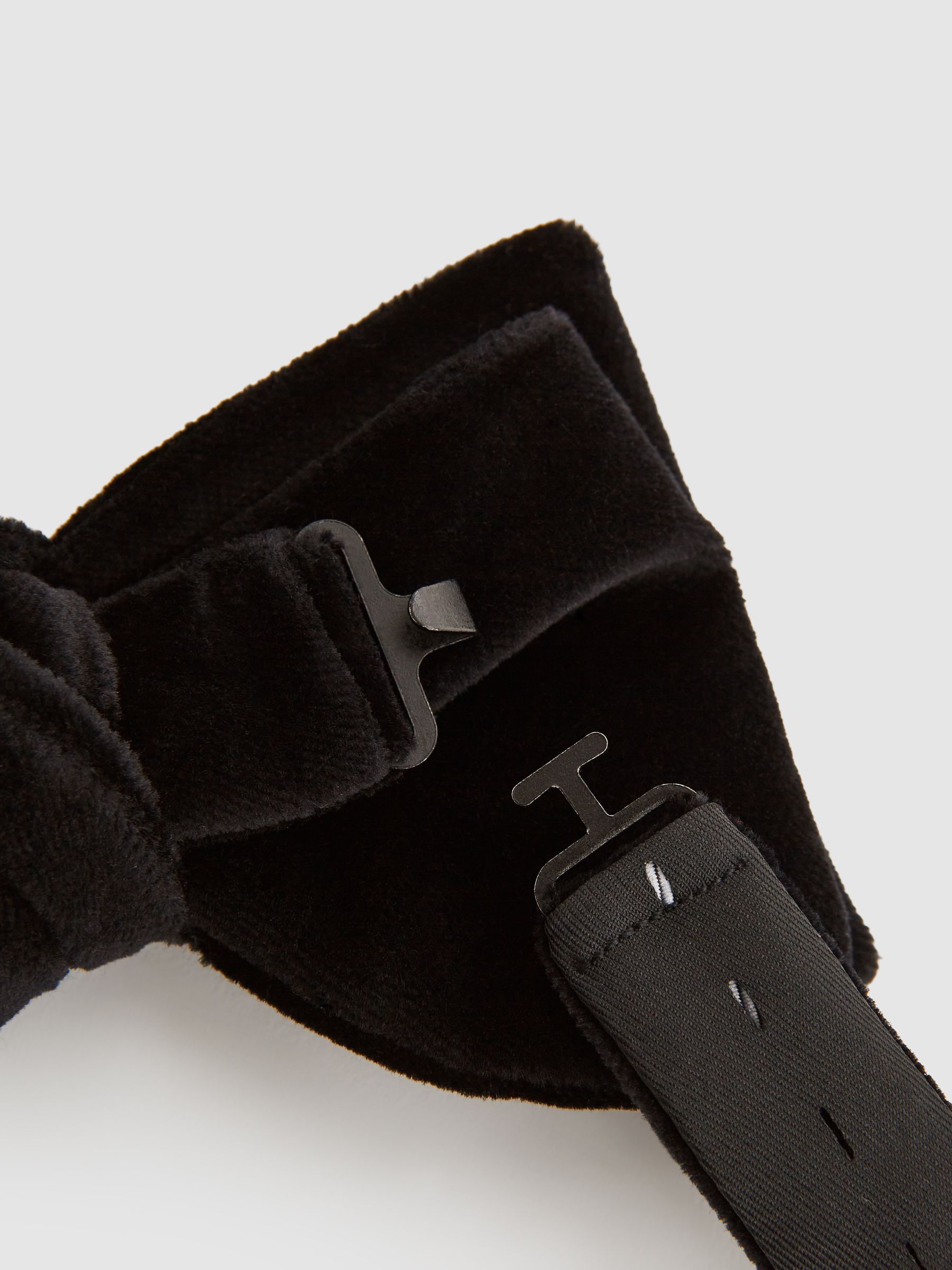 Velvet Bow Tie in Black - Image 3 of 4