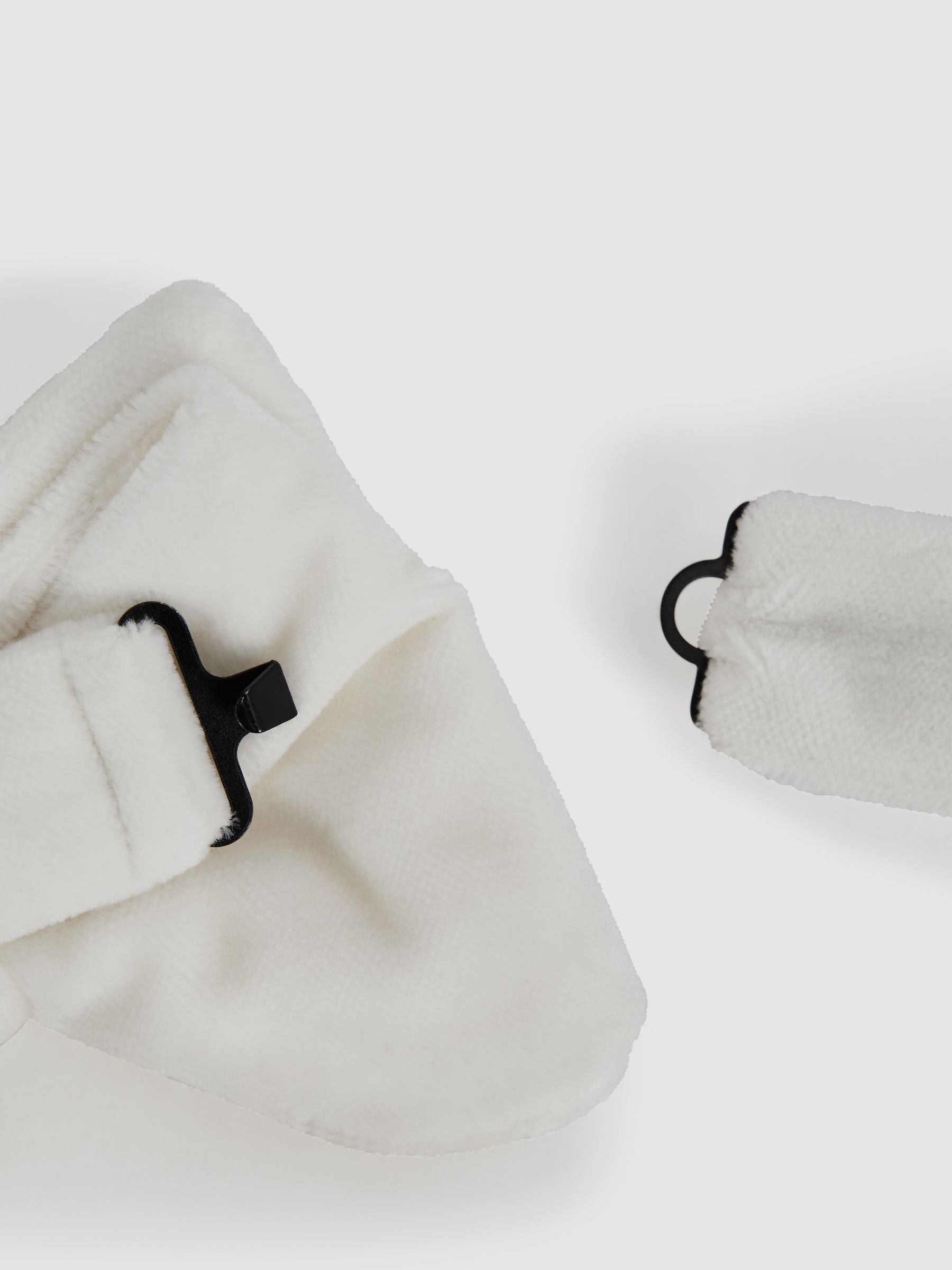 Velvet Bow Tie in Ivory - Image 3 of 4