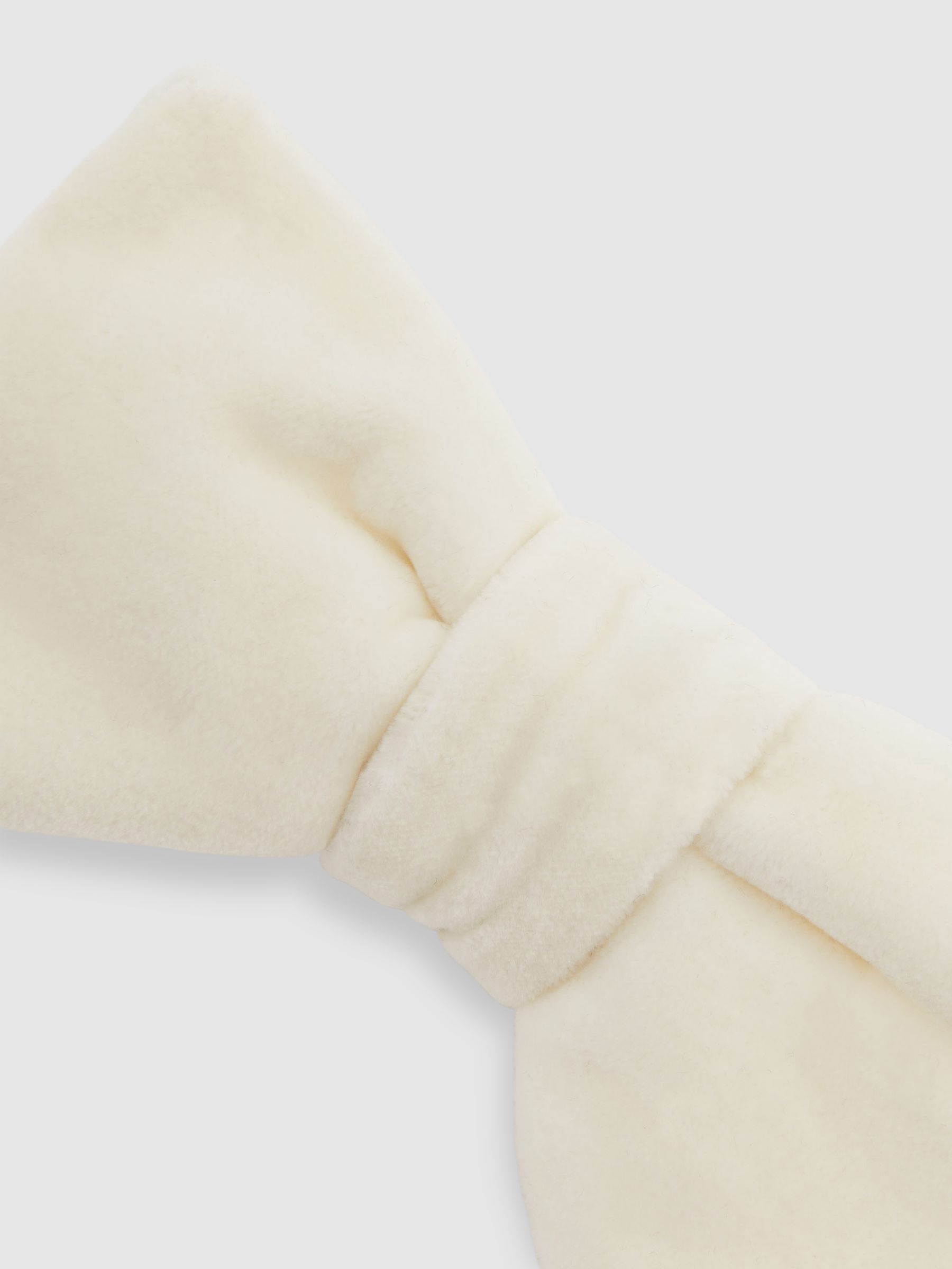 Velvet Bow Tie in Ivory - image 2