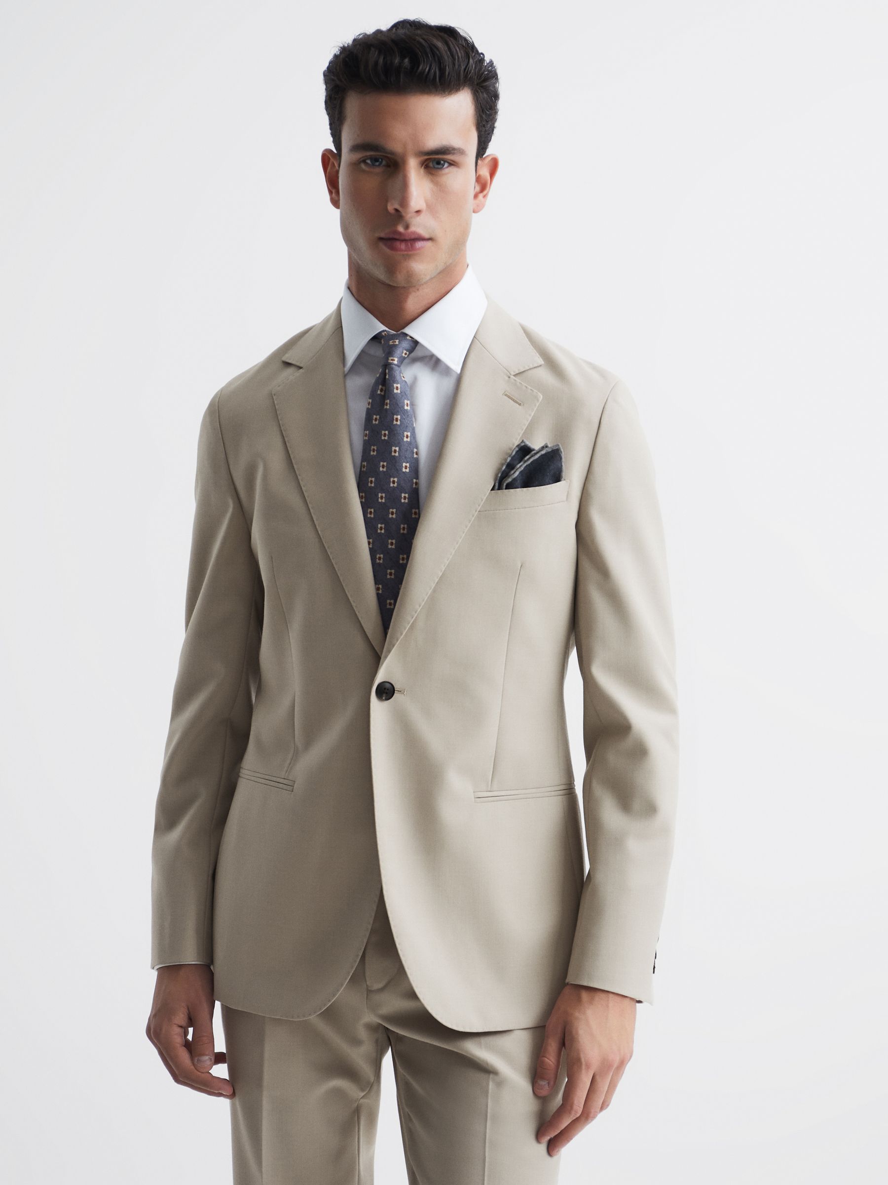 Fine Stone Modern Fit Single Breasted Wool Blazer - Image 1 of 6