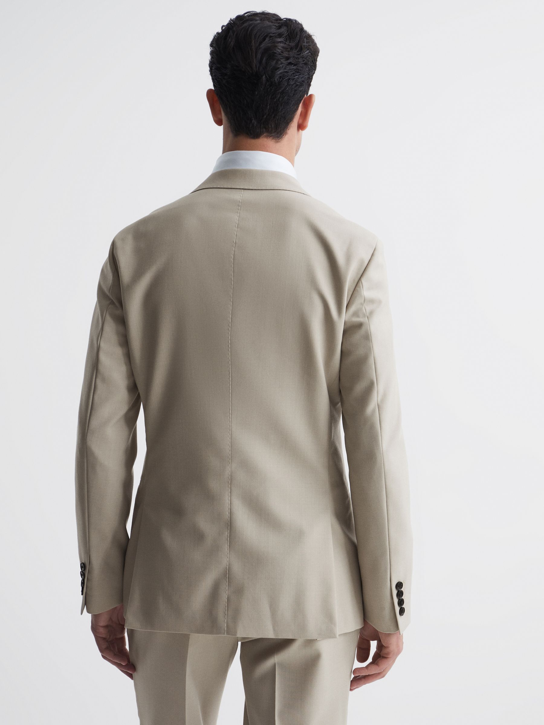 Fine Stone Modern Fit Single Breasted Wool Blazer - Image 5 of 6