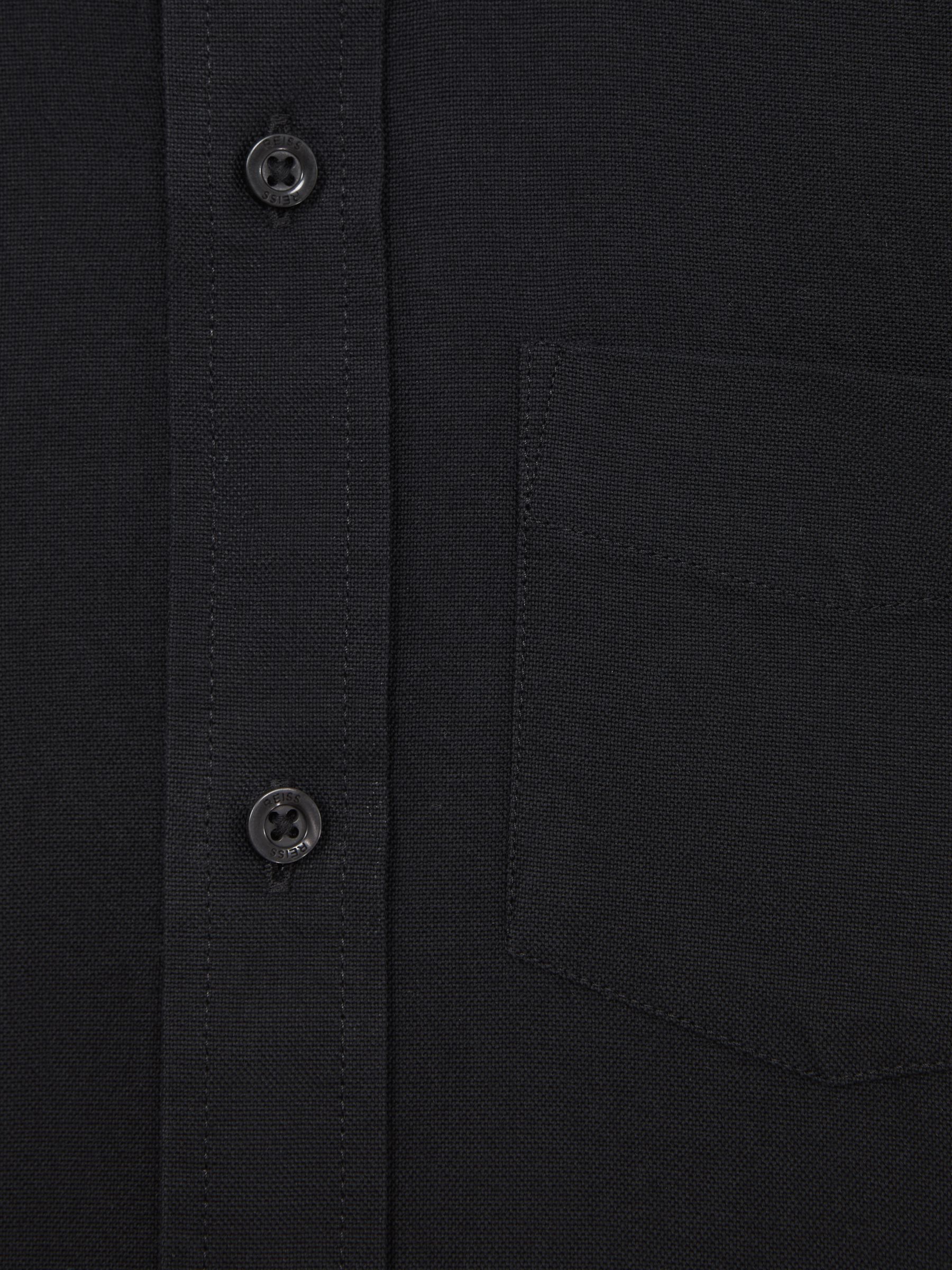 Senior Button Down Oxford Shirt in Black - Image 6 of 6
