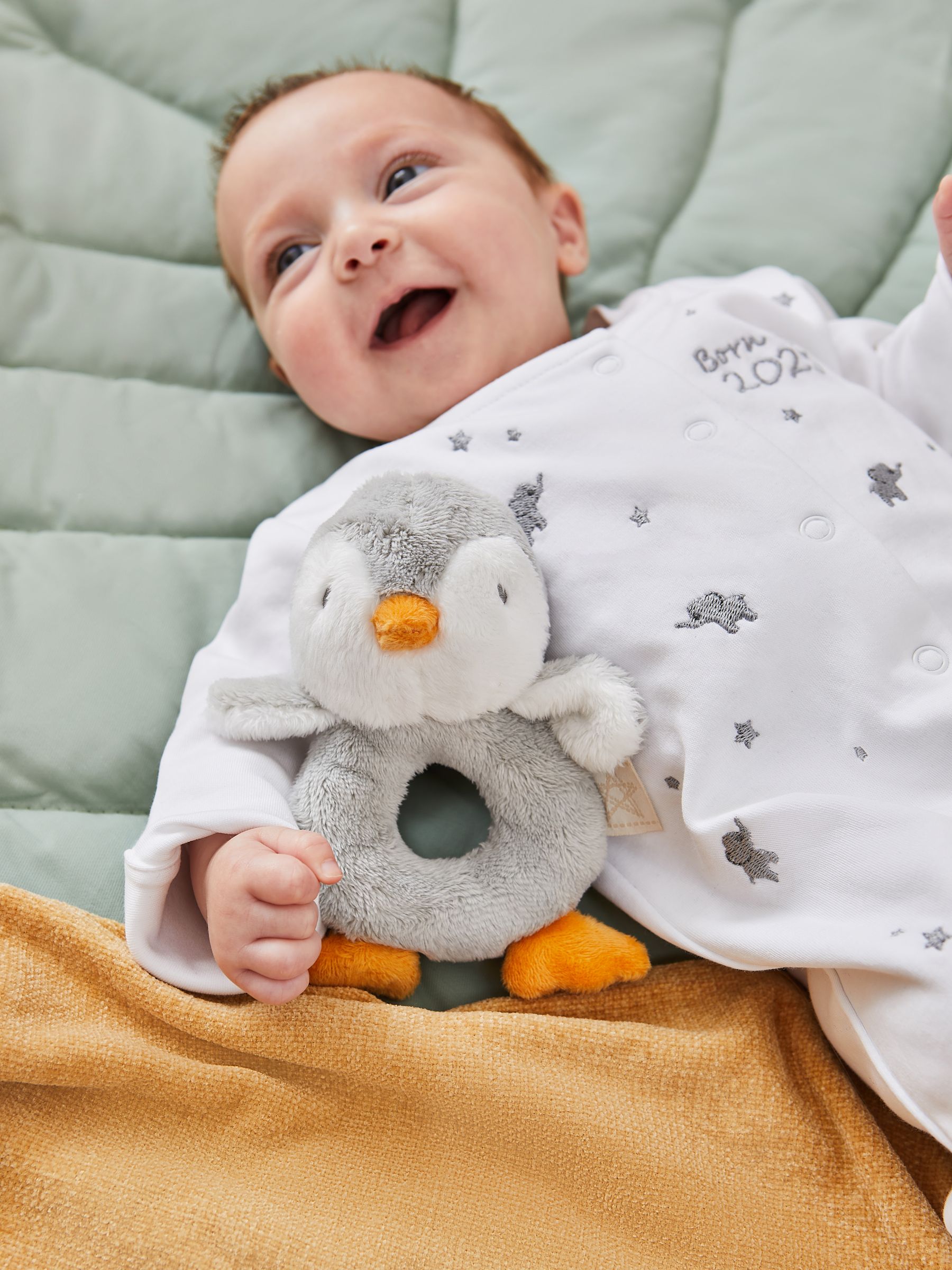 Penguin Plush Ring Rattle - Image 2 of 2
