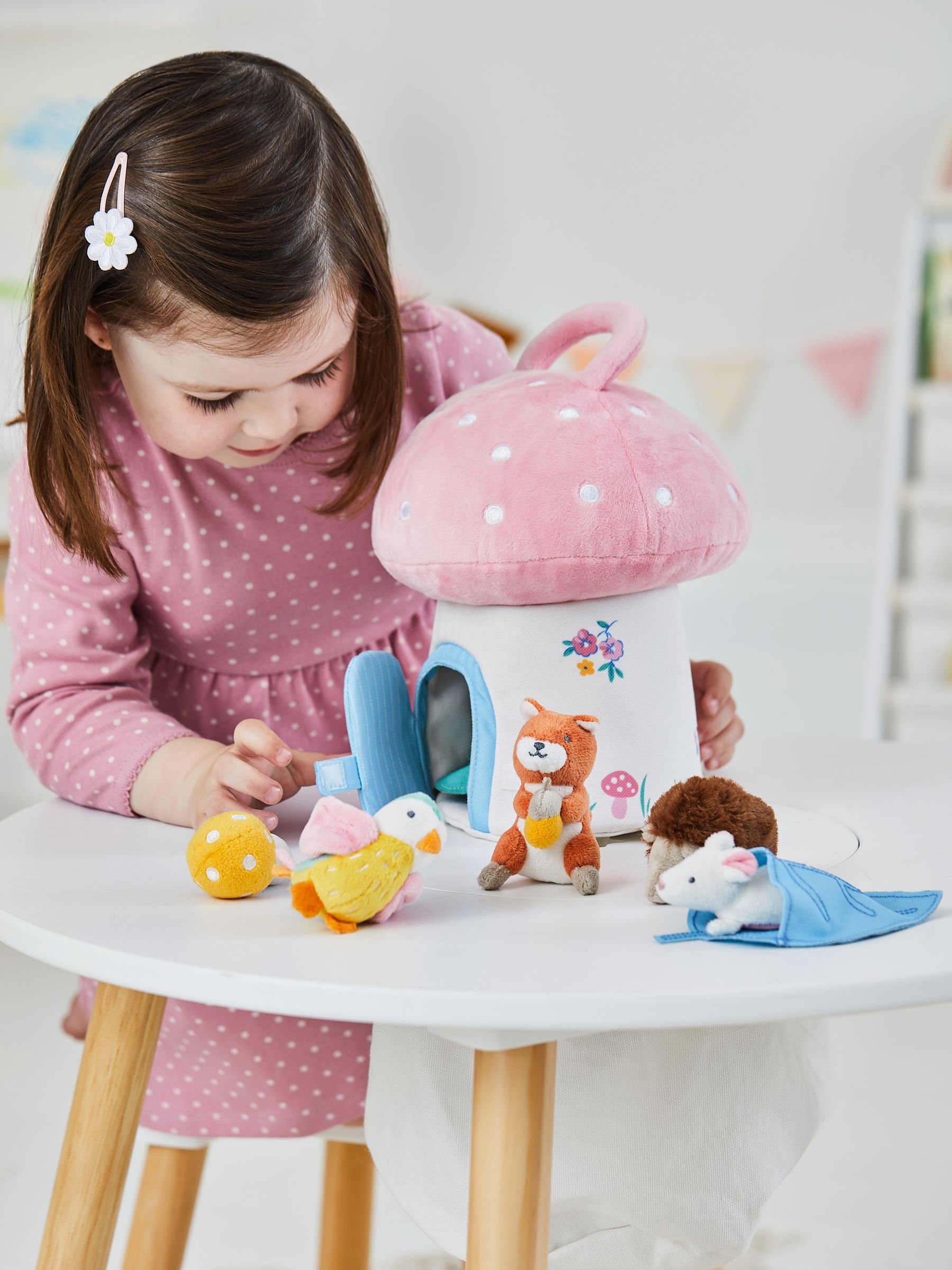 Soft Toadstool Play Set in Pink - Image 2 of 8
