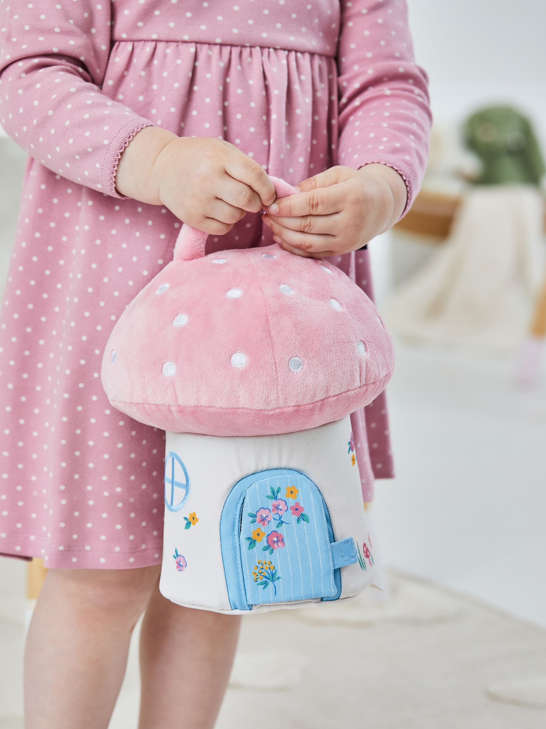 Soft Toadstool Play Set in Pink - Image 3 of 8