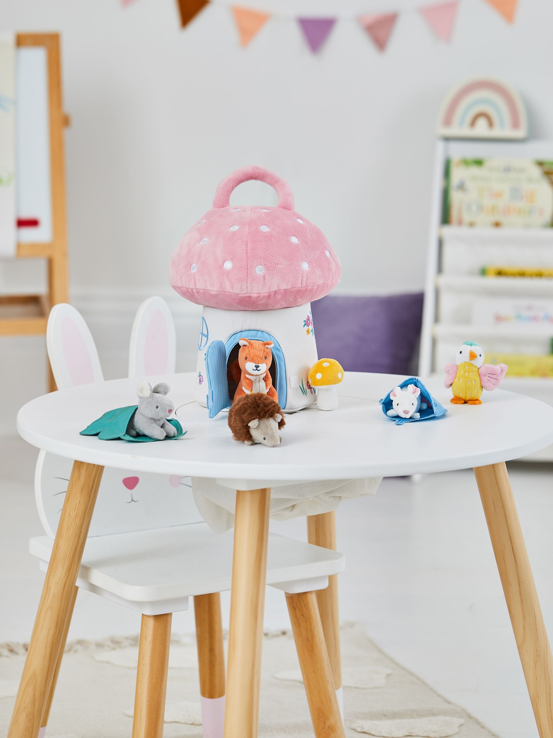 Soft Toadstool Play Set in Pink - Image 8 of 8