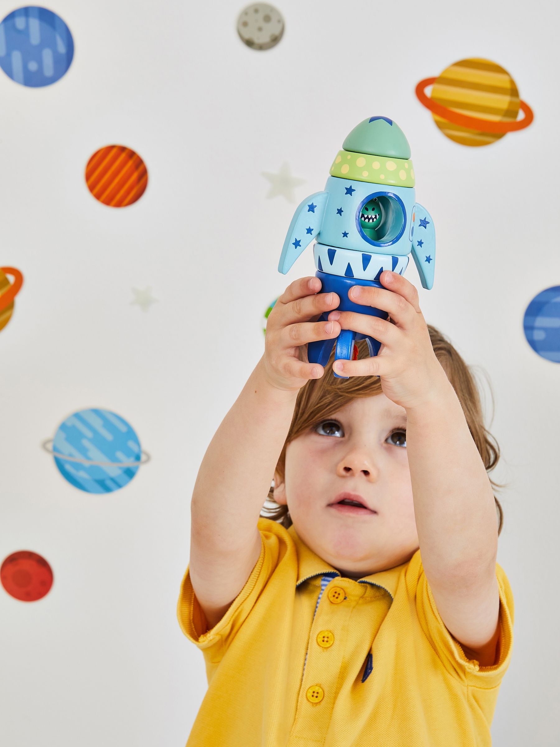 Magnetic Dino Rocket Stacker | JoJo Maman Bébé