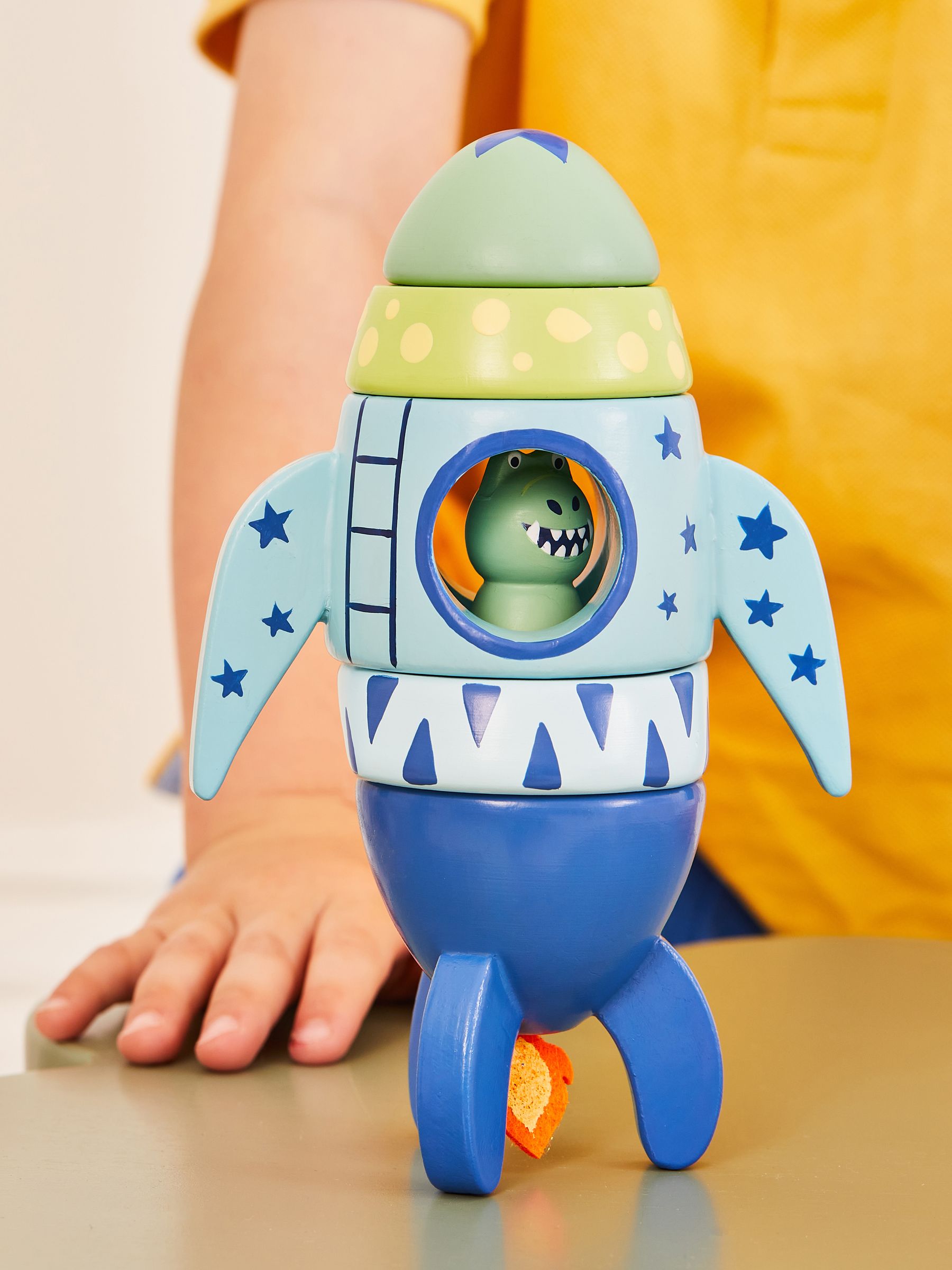Magnetic Dino Rocket Stacker | JoJo Maman Bébé