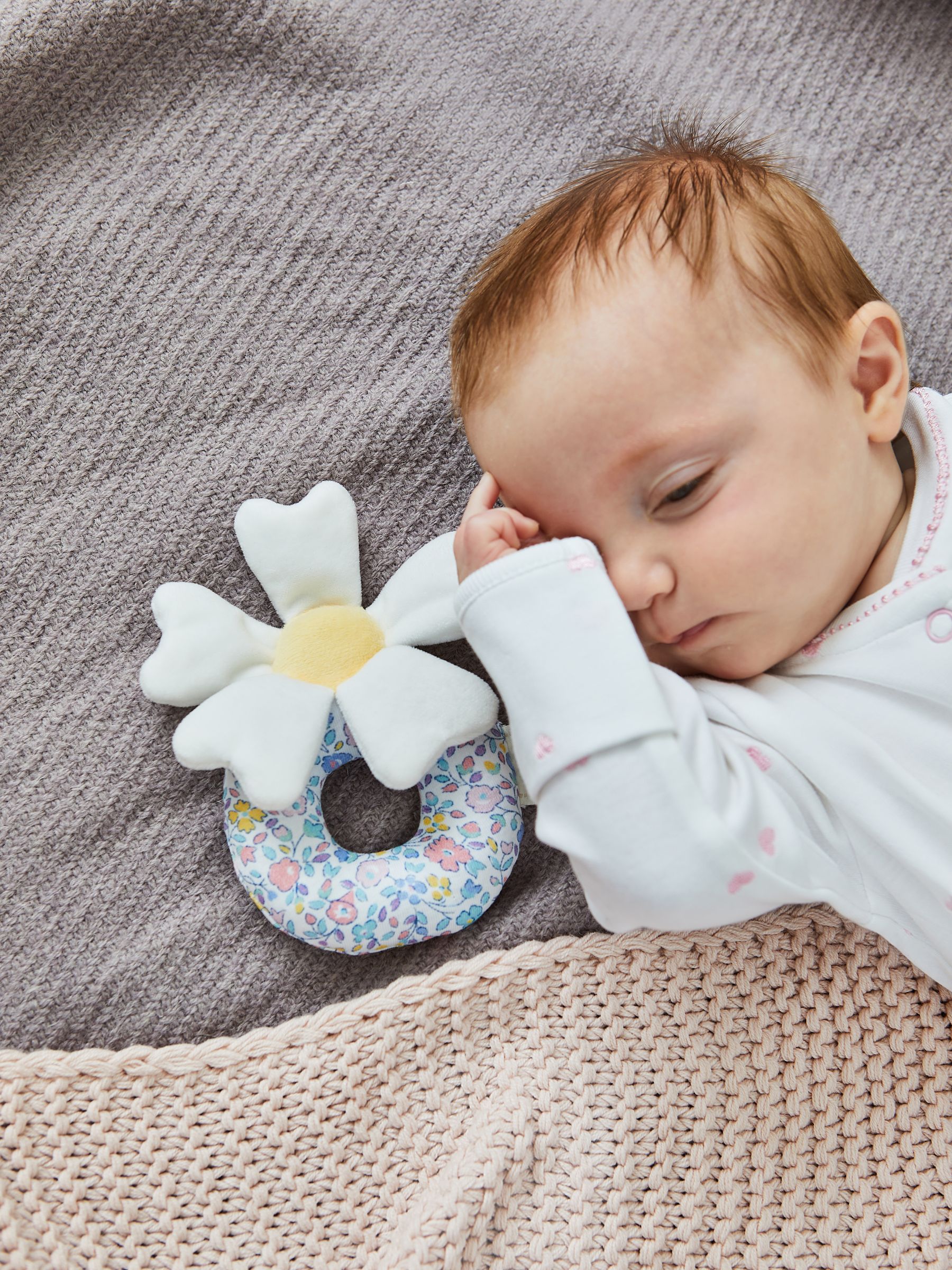 Flower Plush Ring Rattle - Image 3 of 3