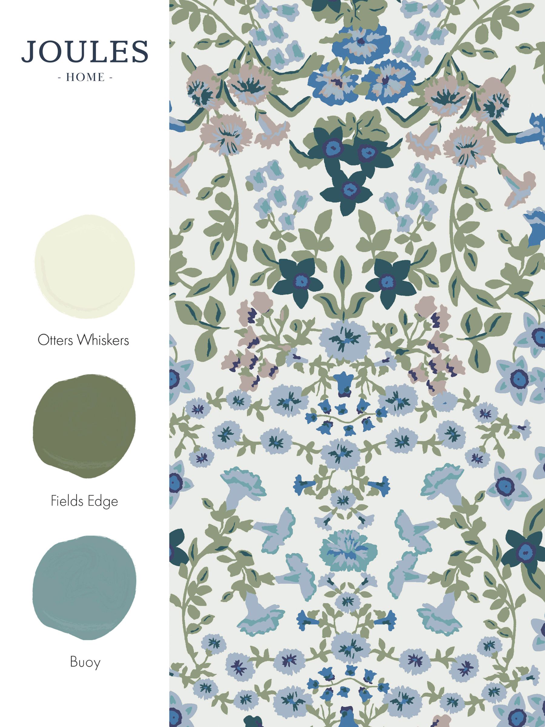 Cream Symmetrical Trellis Ditsy Sample Wallpaper - Image 3 of 3