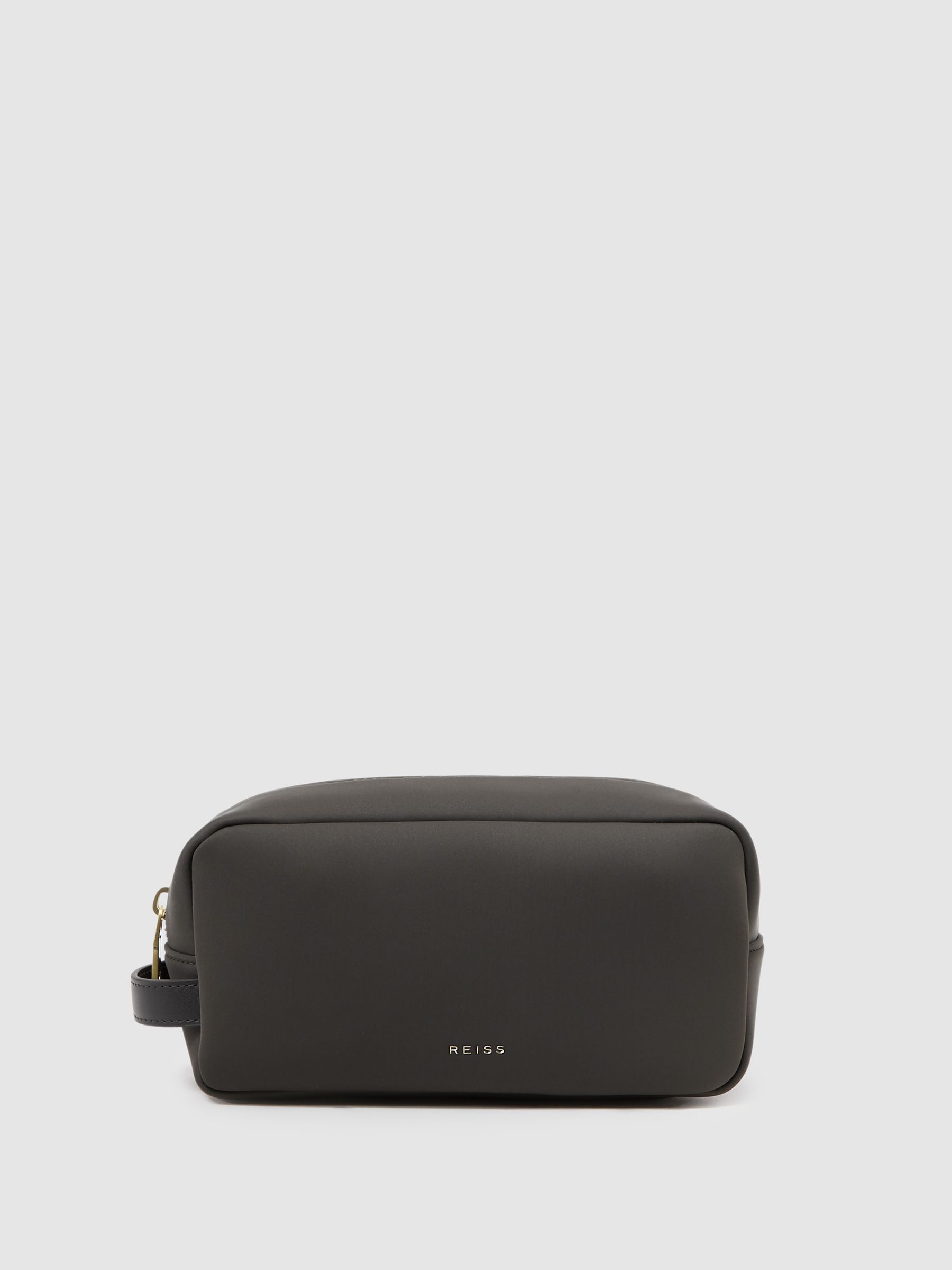 Neoprene Wash Bag in Khaki - Image 1 of 4