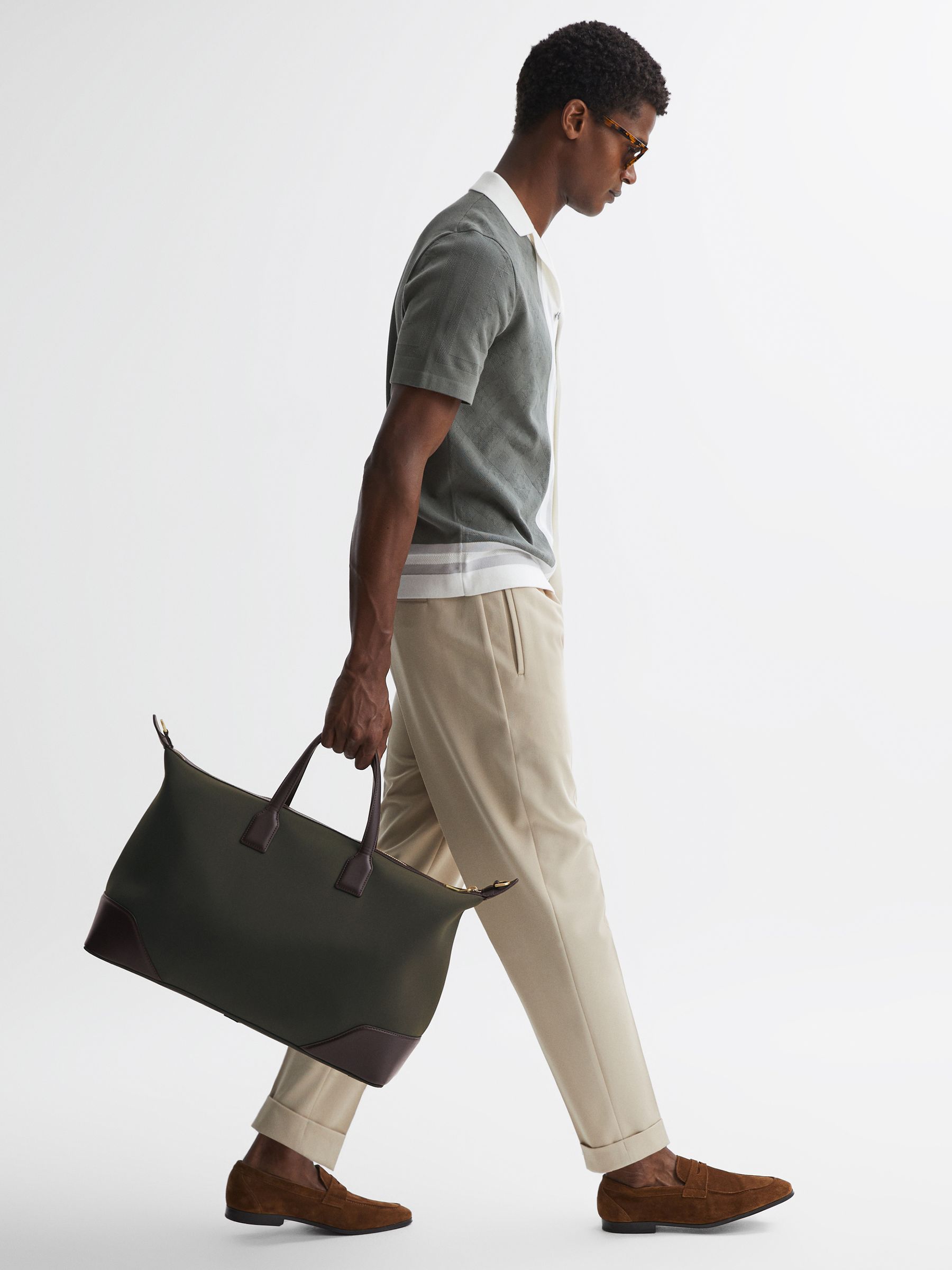 Neoprene Holdall in Khaki - Image 2 of 6