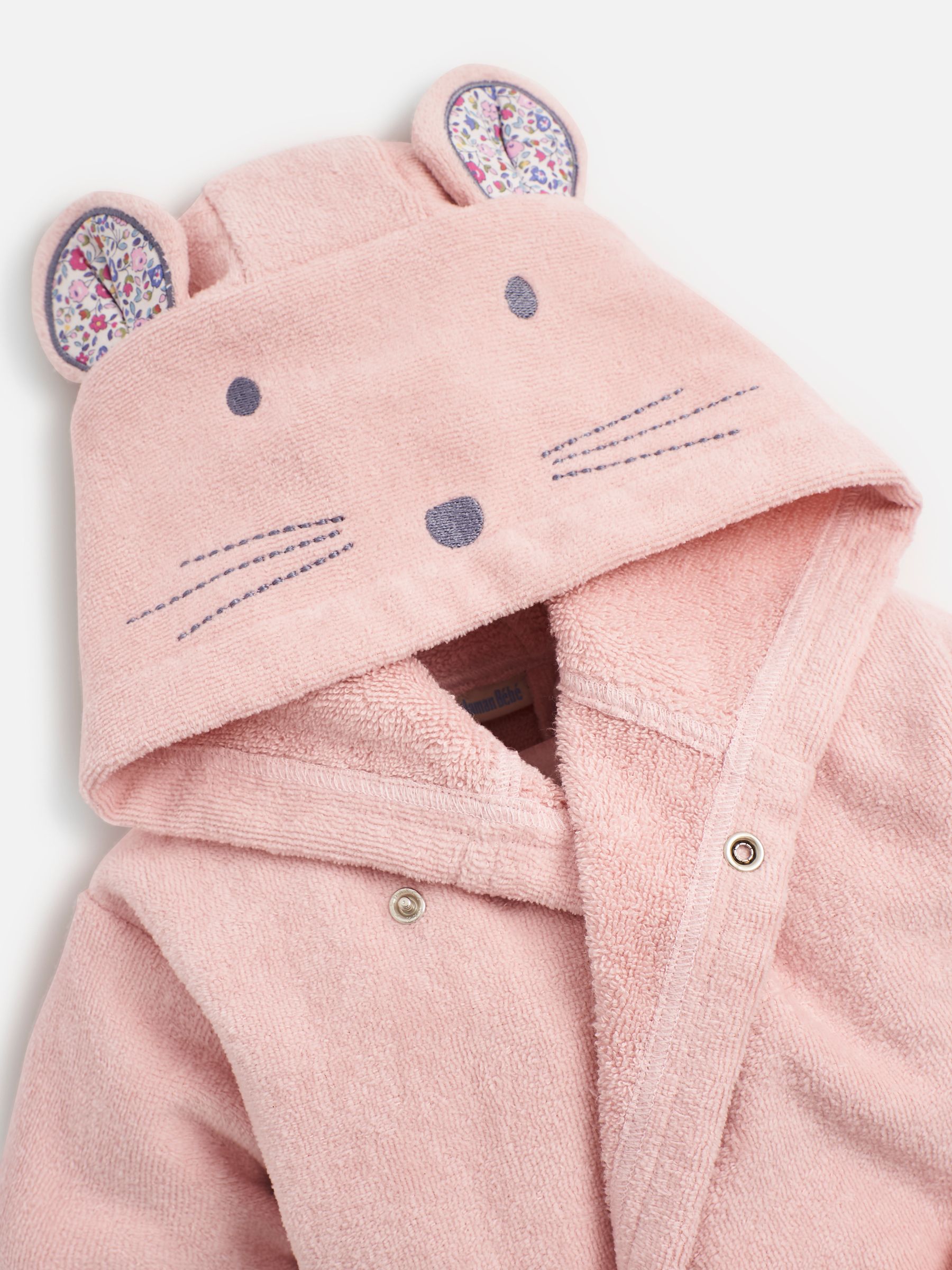 Personalised Mouse Dressing Gown in Pink - Image 3 of 6