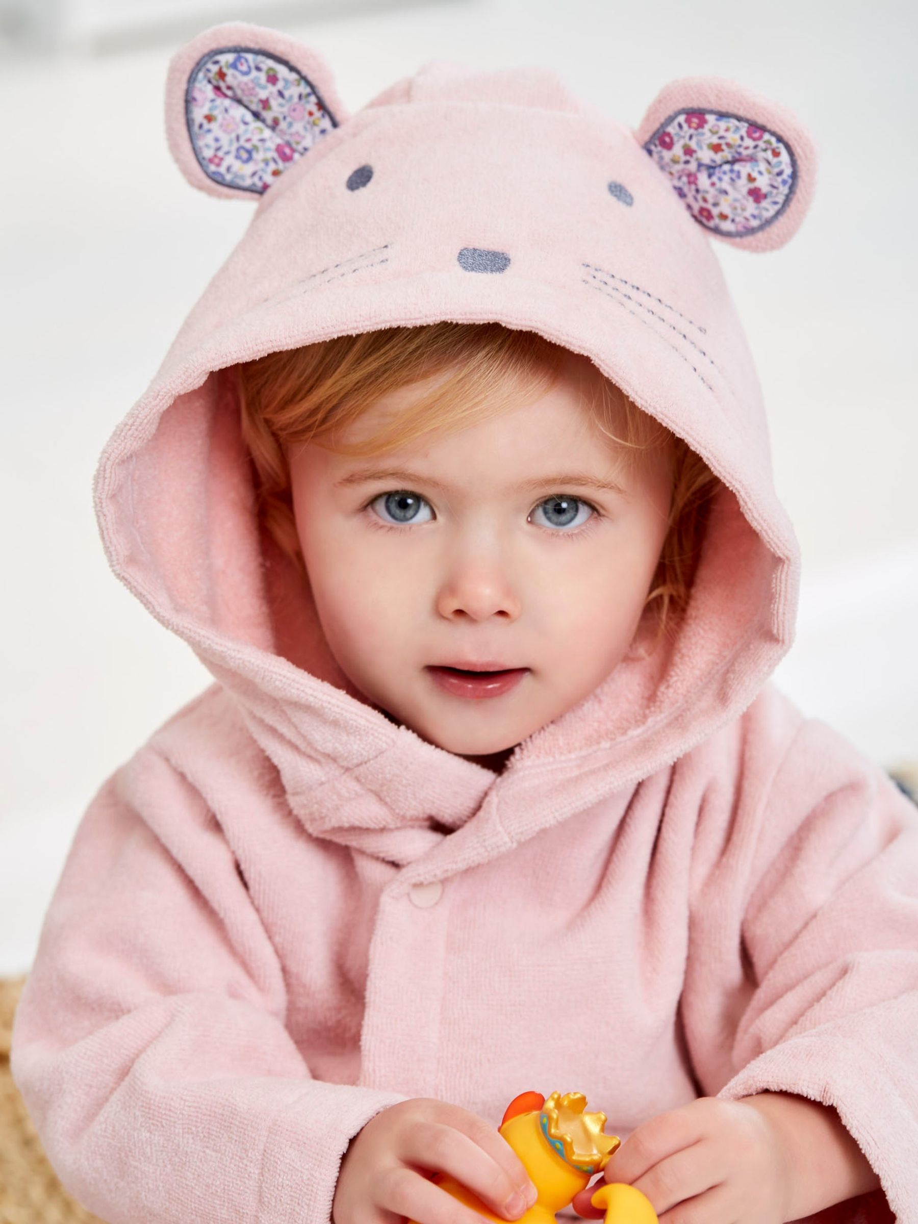 Personalised Mouse Dressing Gown in Pink - Image 5 of 6
