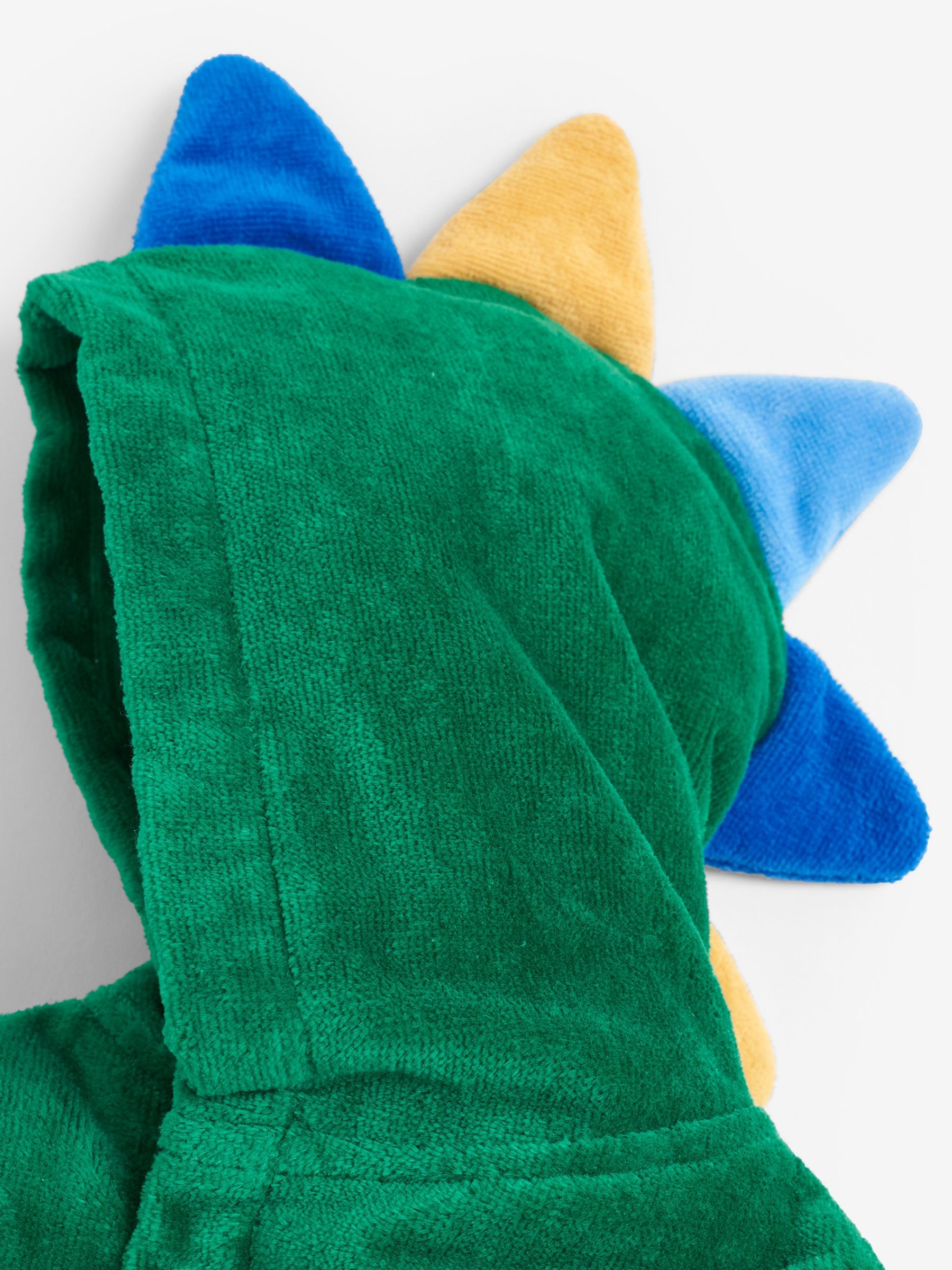 Green Personalised Dinosaur Cotton Dressing Gown - Image 4 of 4