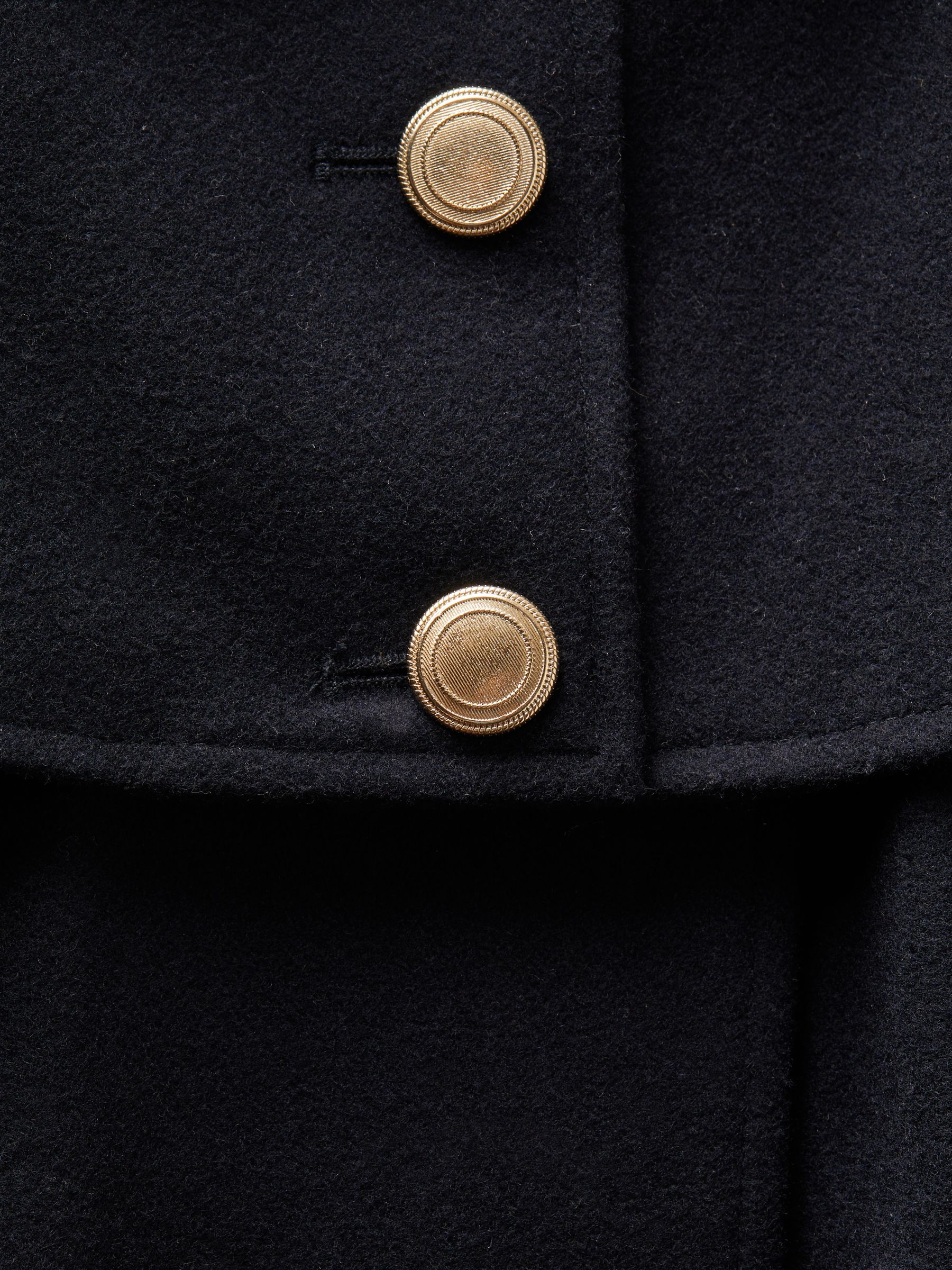 9-14 yrs Wool Shoulder Cape Coat in Navy - Image 6 of 6