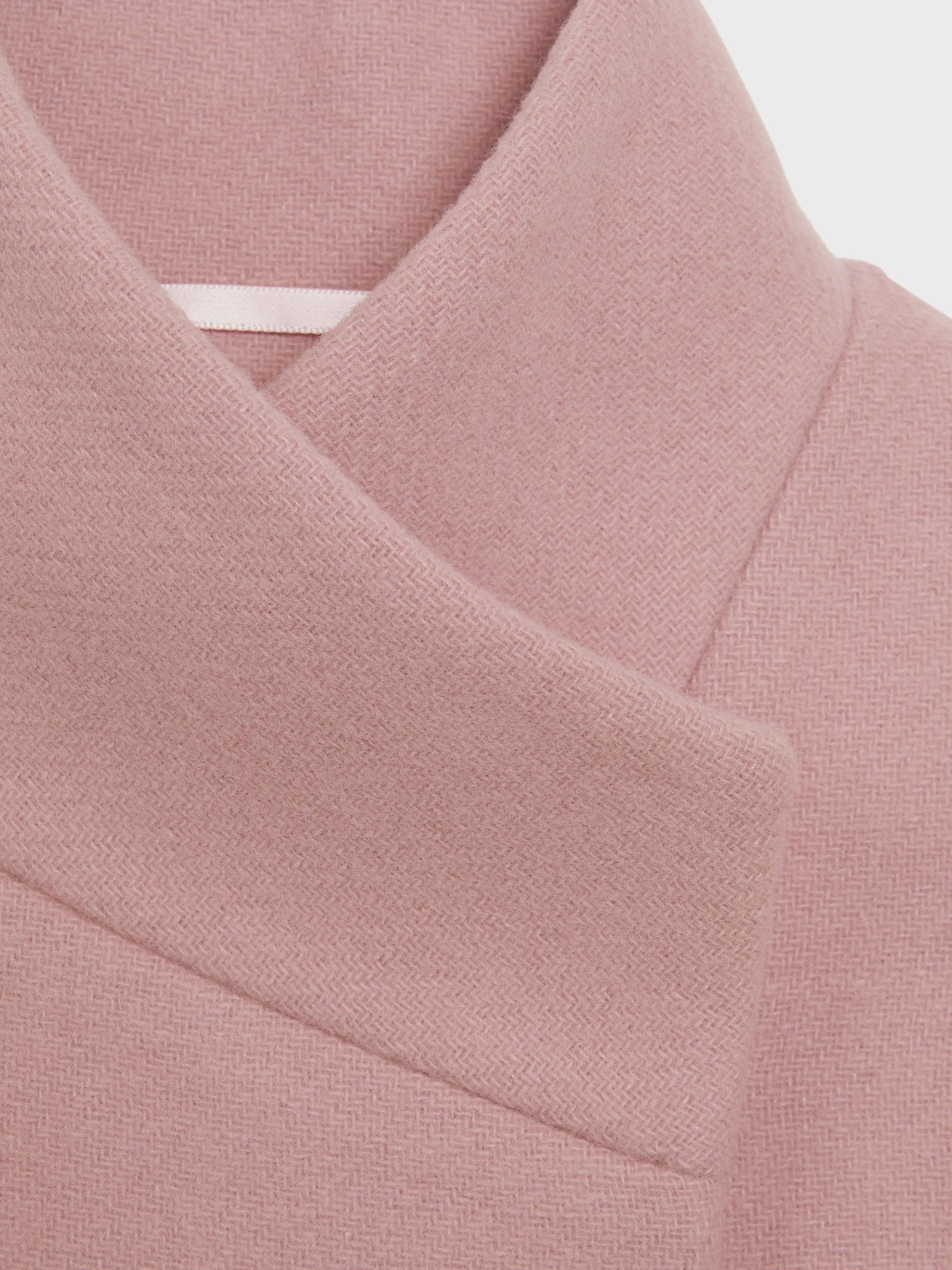Junior Wool Blend Funnel Neck Coat in Pink - Image 6 of 6